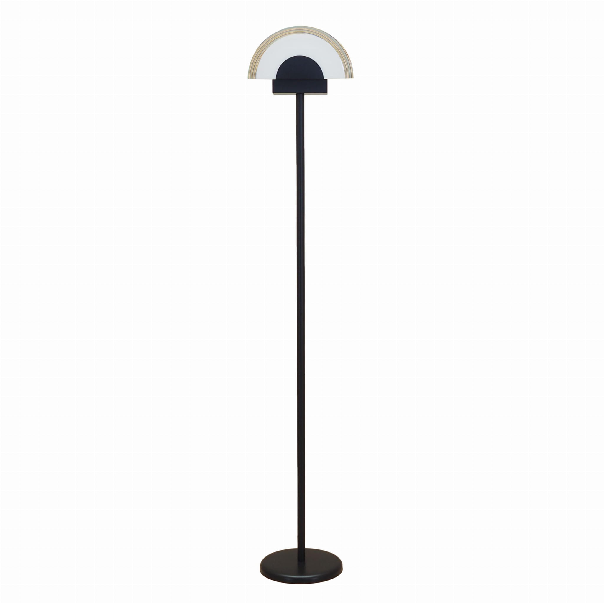 Stehlampe Metall Glas 1970er Jahre