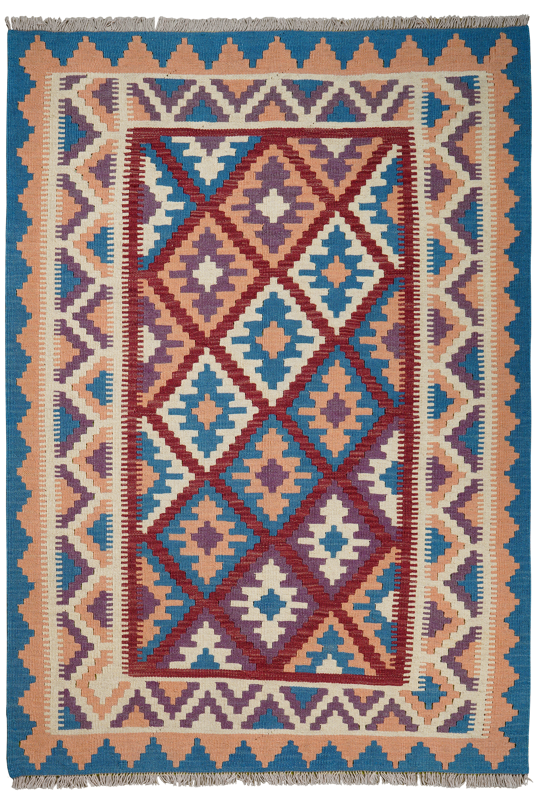 Kilim Gashgai Teppich Wolle Mehrfarbig