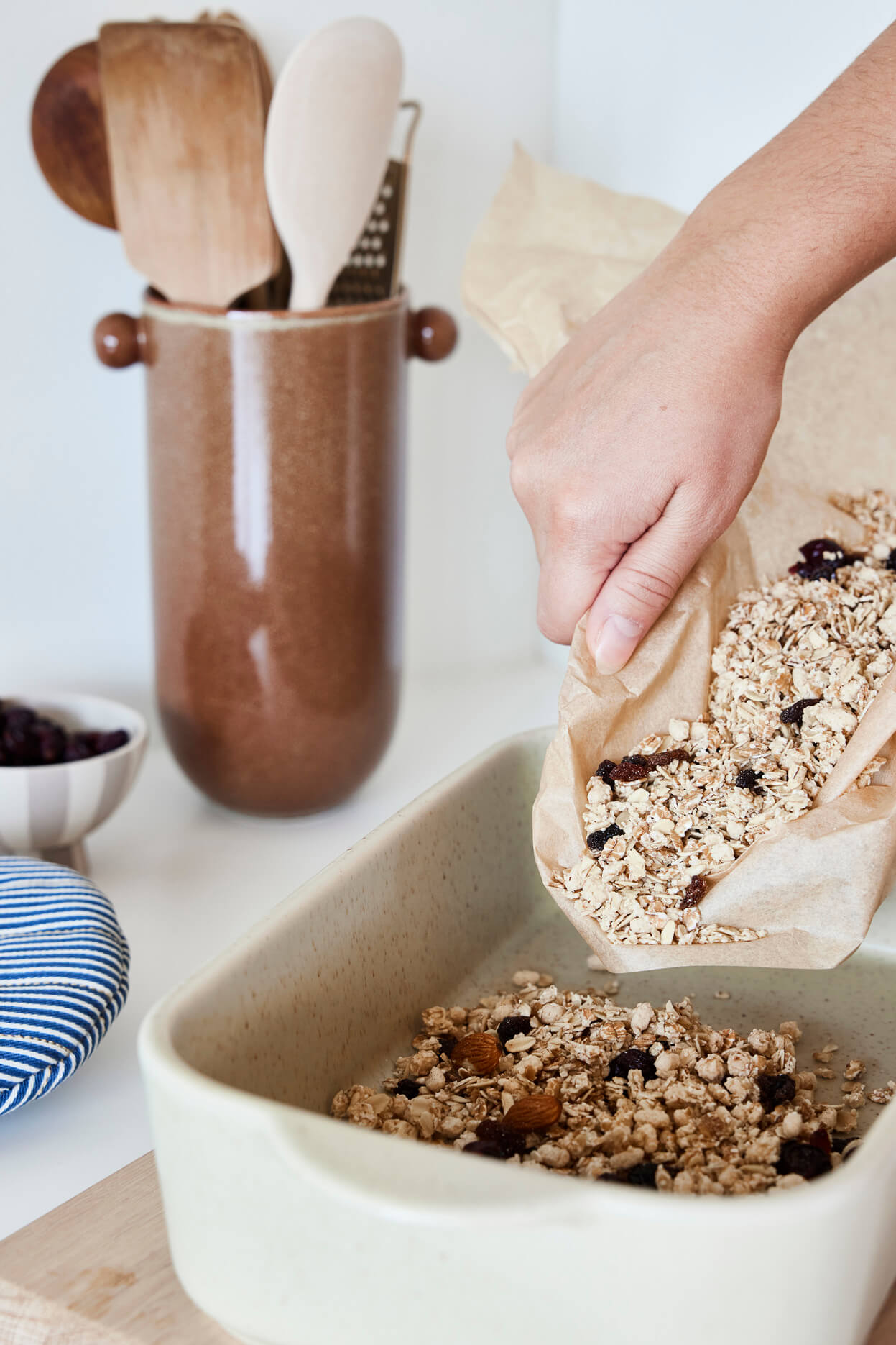 Yuka Casserole Dish Small Ceramic Natural