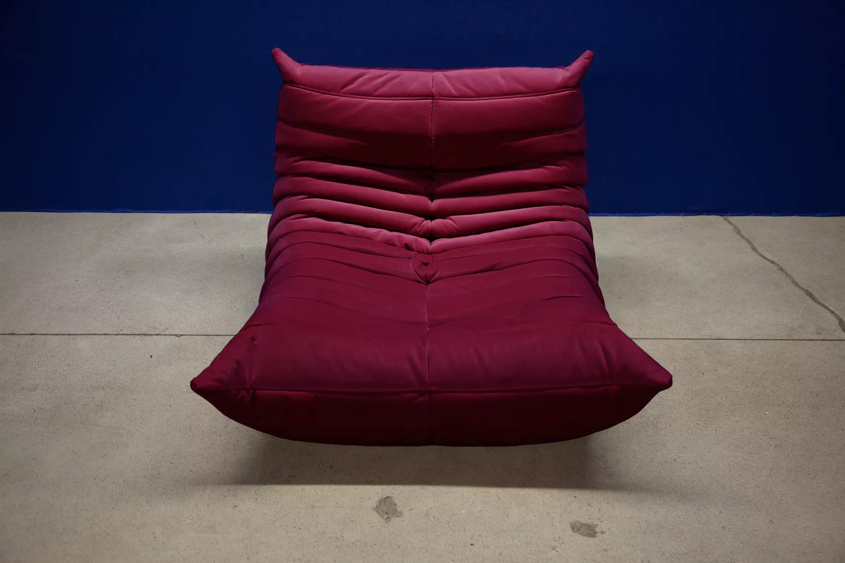 Togo Lounge Set 2-piece Velvet Burgundy