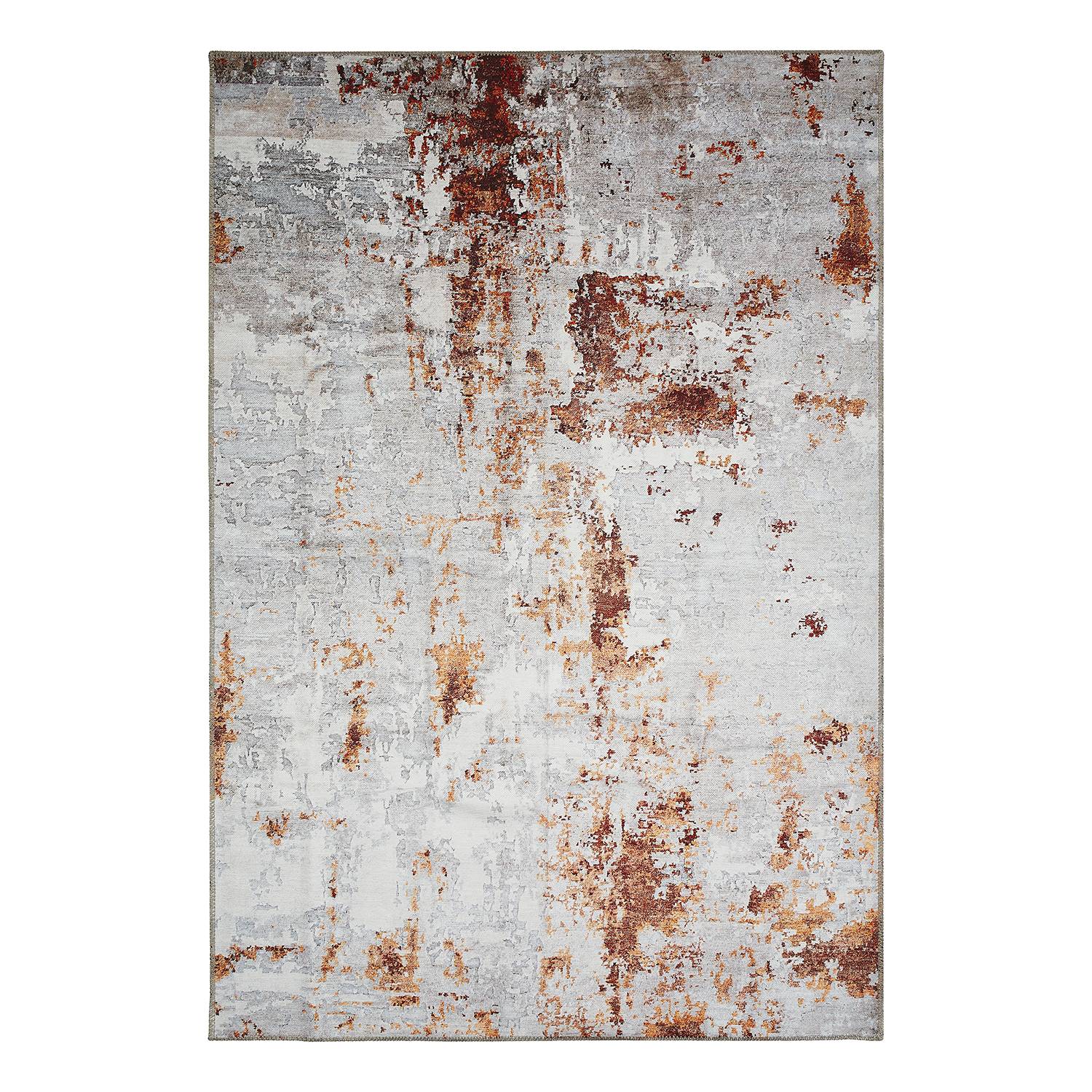 Lago Typ A Teppich Silber Rot 200 x 290 cm