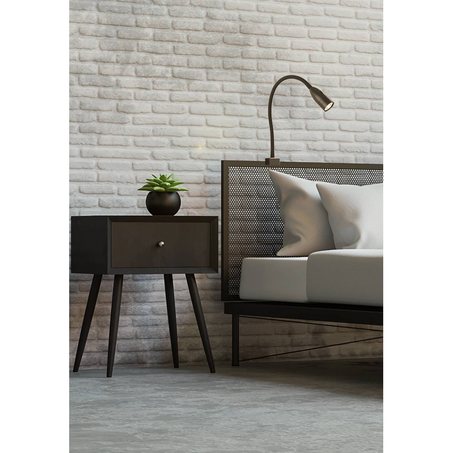 LED-Wandleuchte Maripa II Schwarz