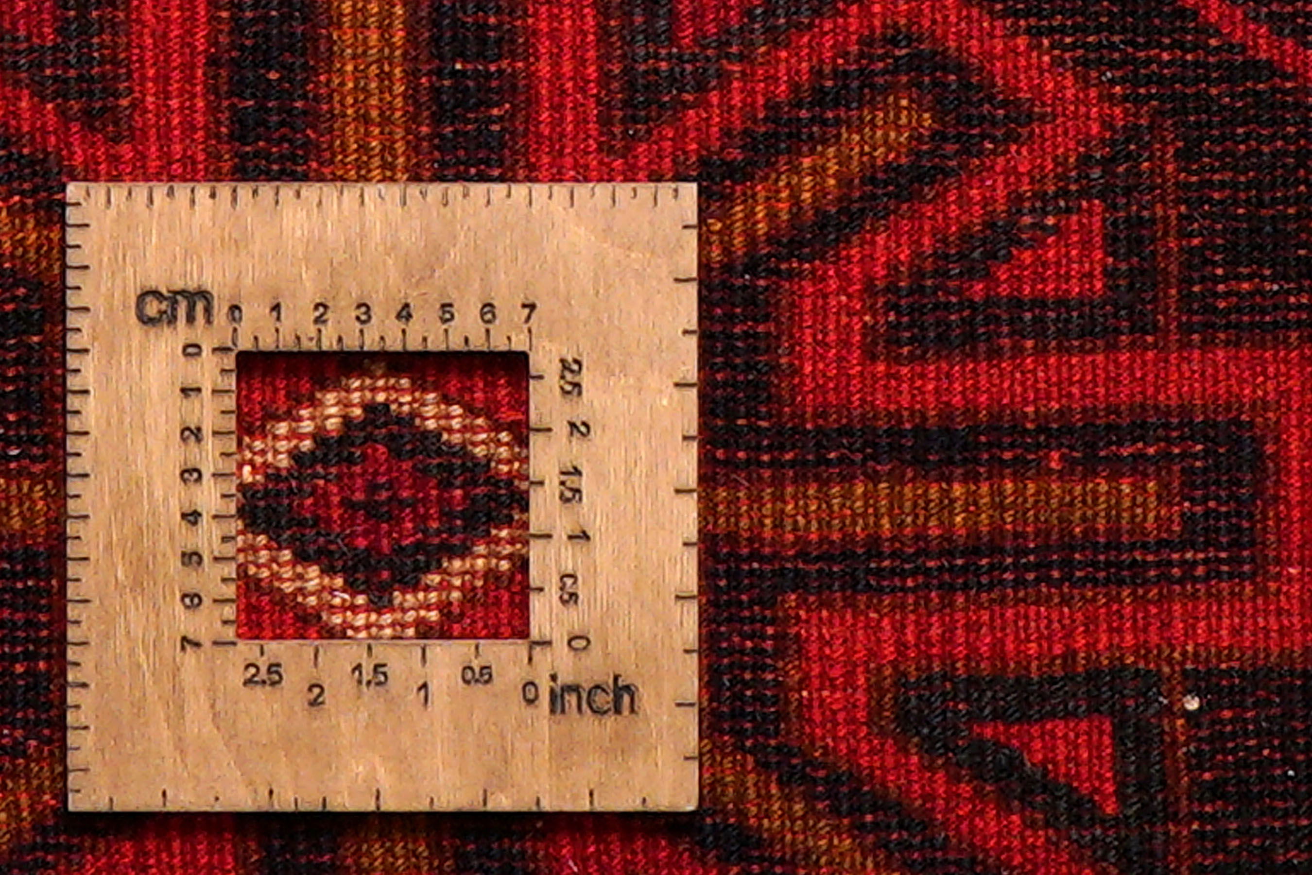 Lori Teppich Wolle Rot