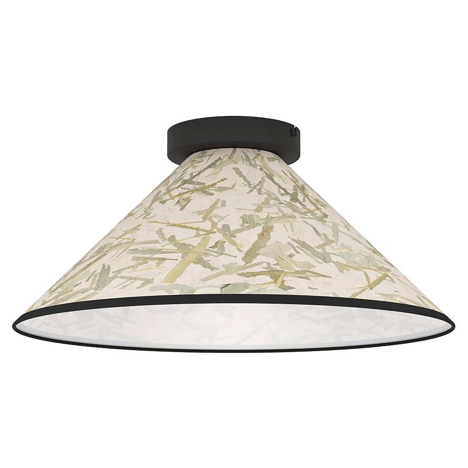 Oxpark Deckenleuchte 1-flammig Mischgewebe Stahl 