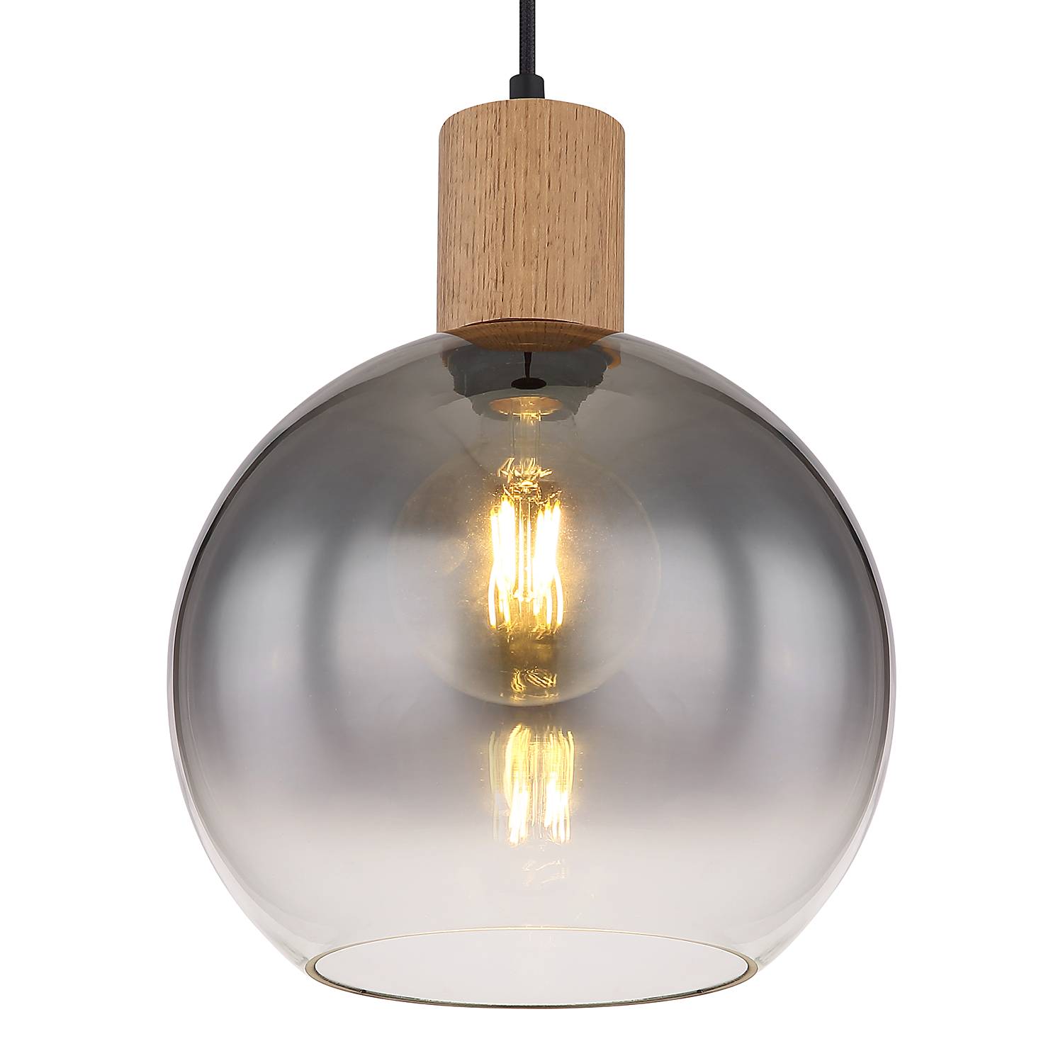 Moitas Typ C Pendelleuchte Farbglas Eisen 1-flammig