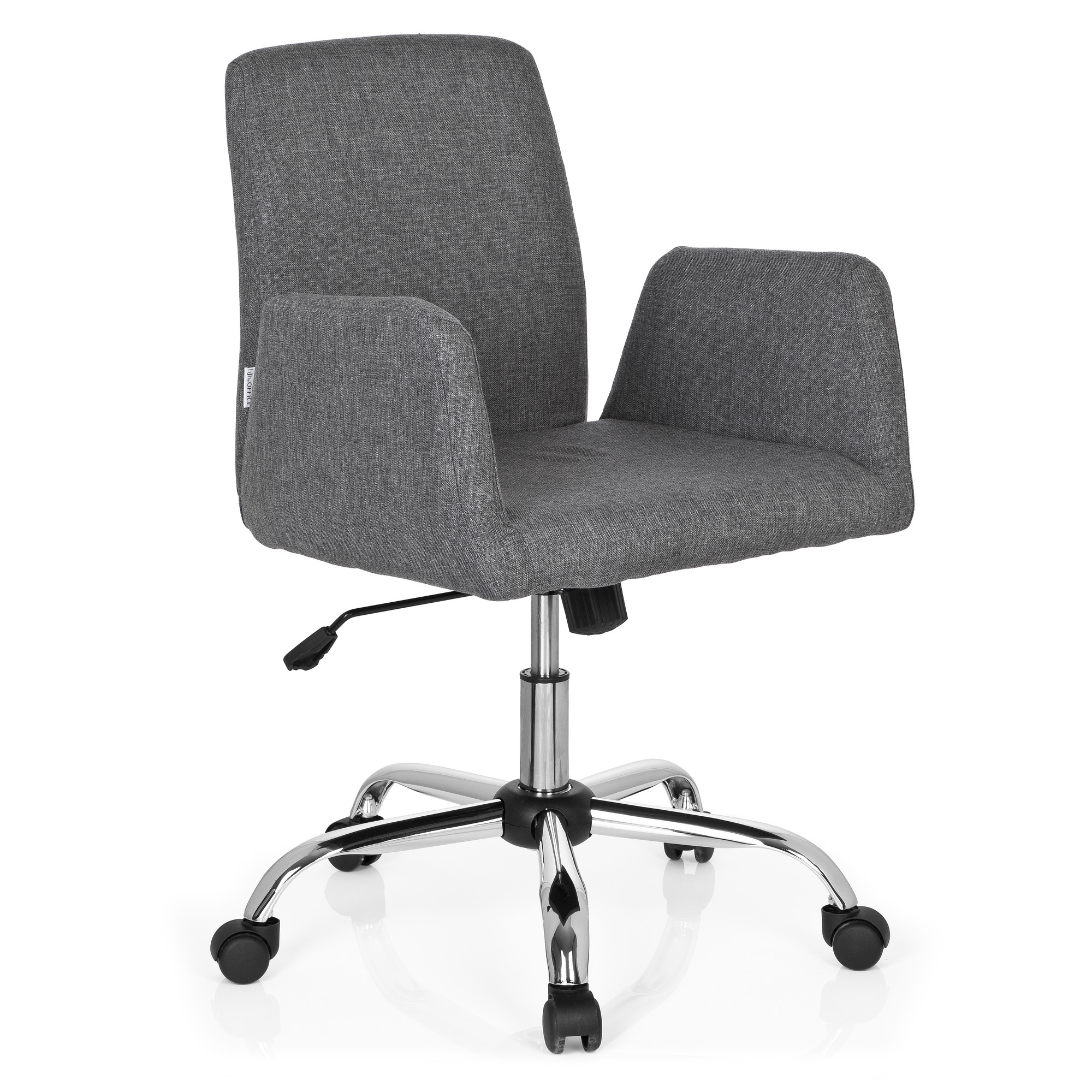 FLOW Office chair Swivel with casters Fabric Grey