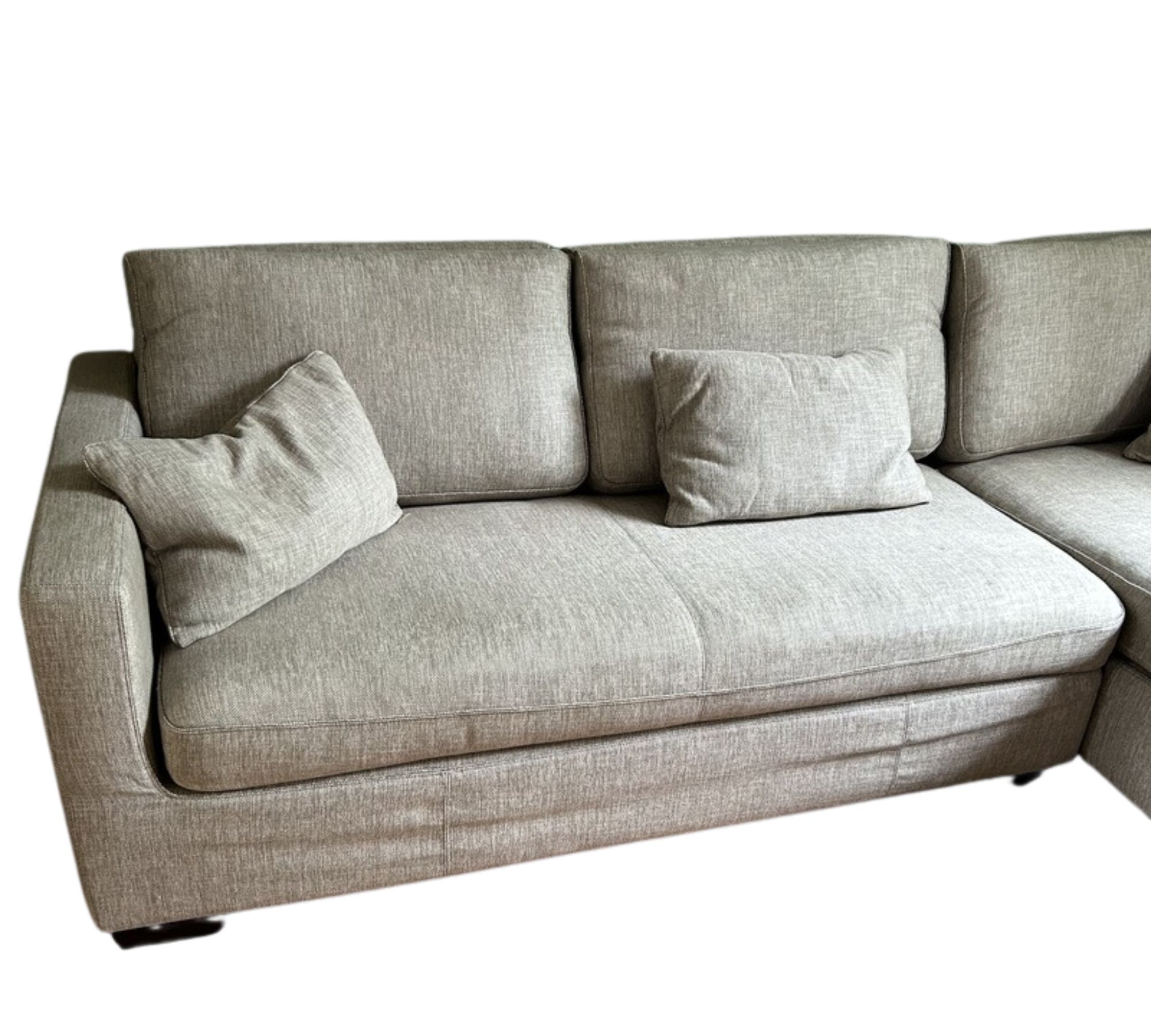Gatsby Sofa Récamiere Rechts Baumwolle Holz Braun
