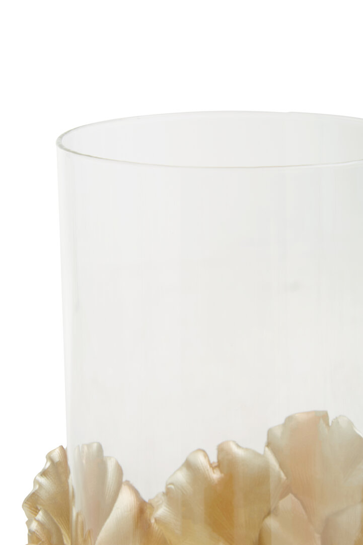 Utica Kerzenhalter mit cremefarbener Basis