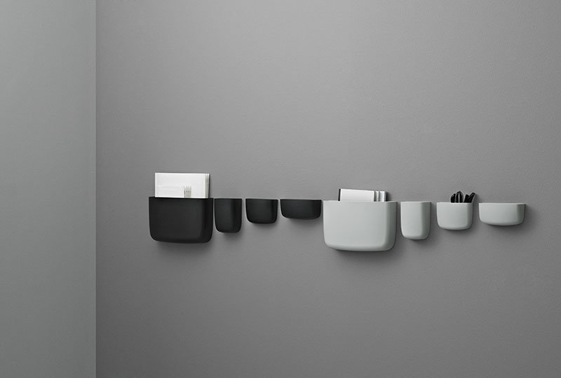 Pocket Wall Storage 4 Black
