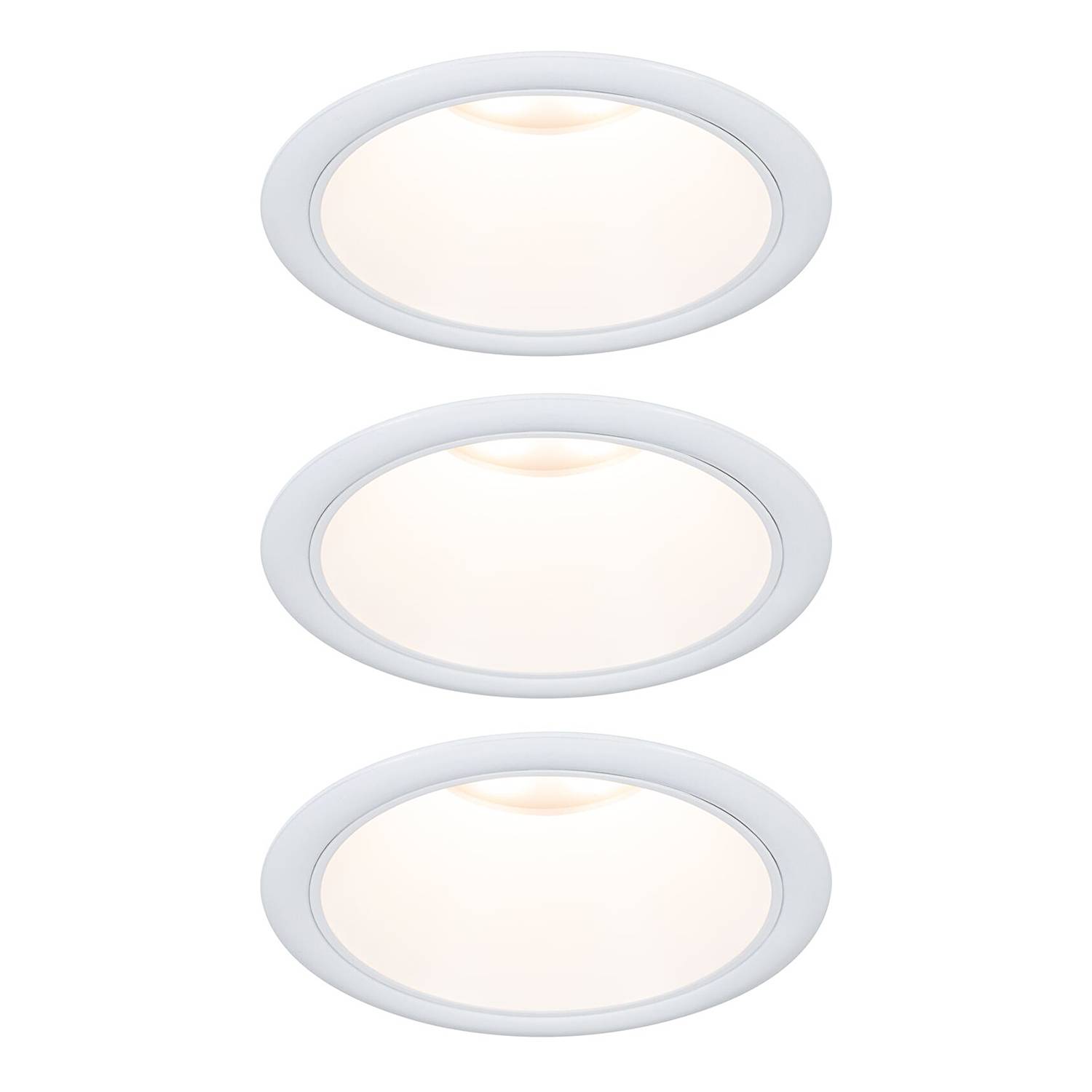 3x Einbauleuchte Cole Coin Weiß