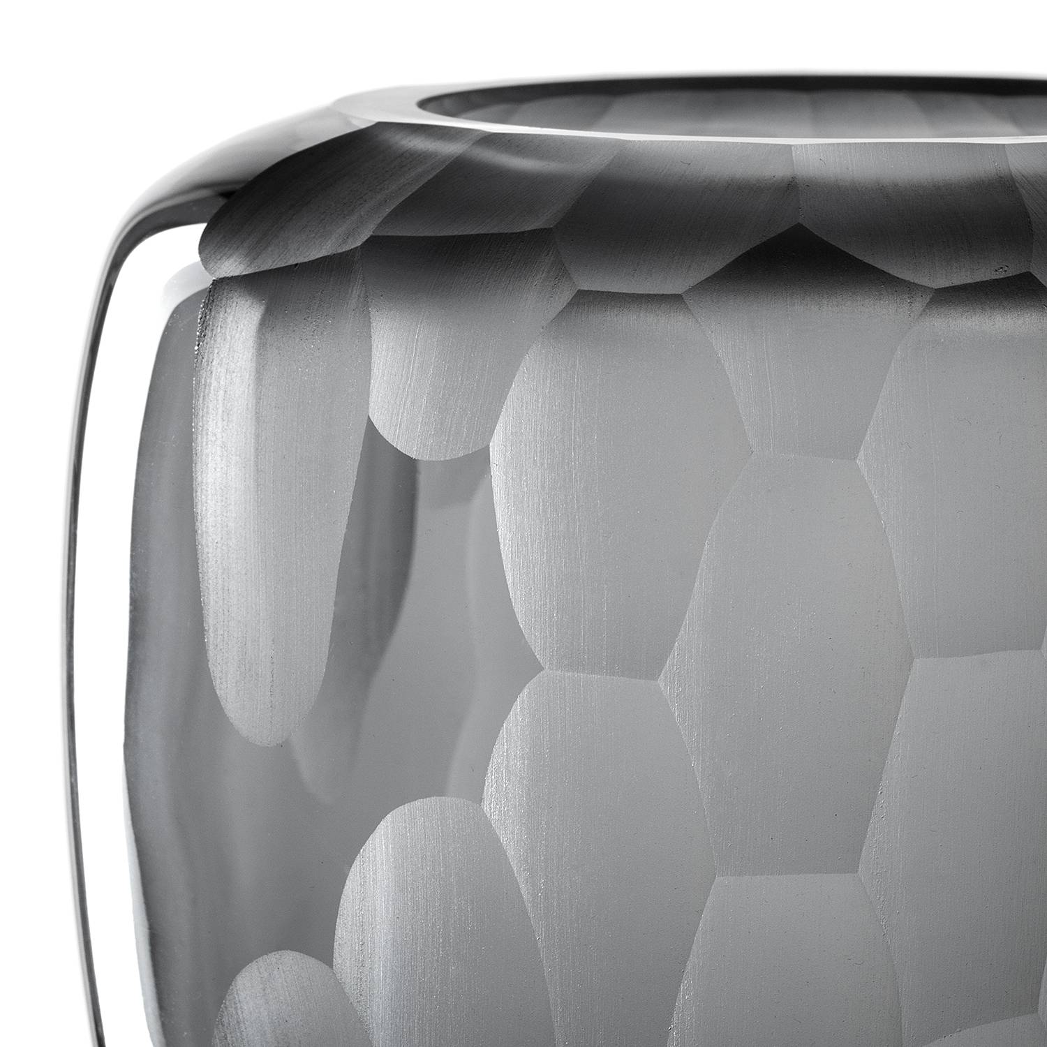 Vase Bellagio 17,5 cm Farbglas Anthrazit