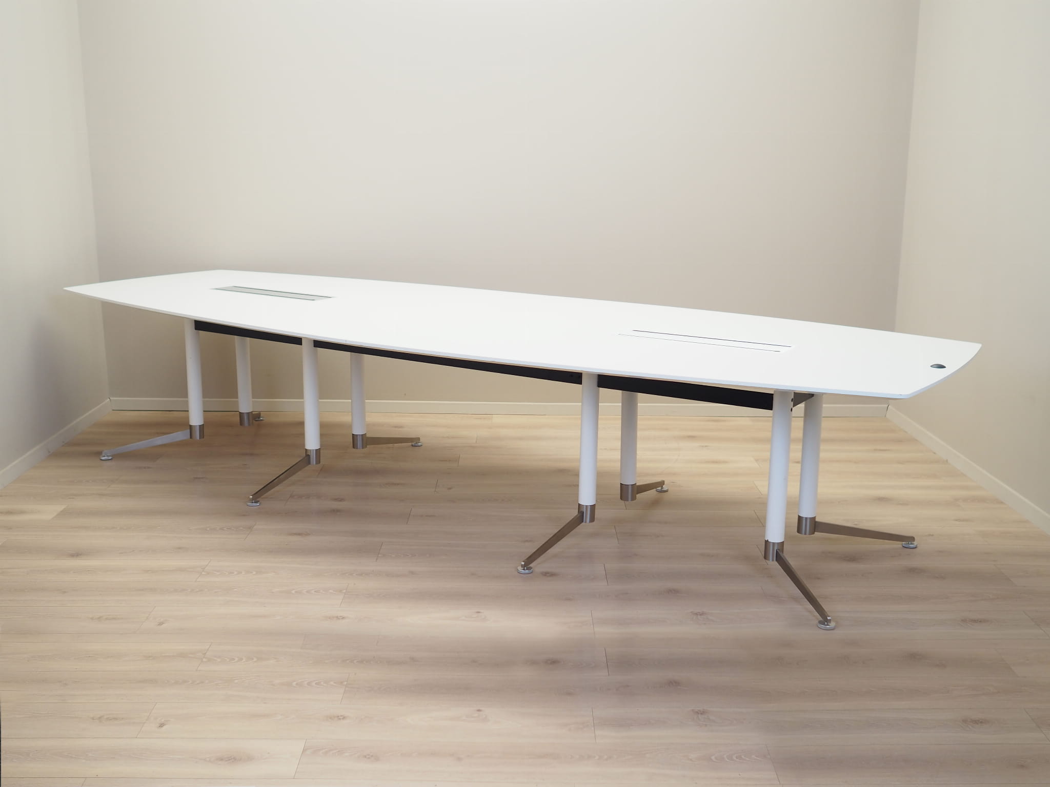 Conference table Plastic Metal White