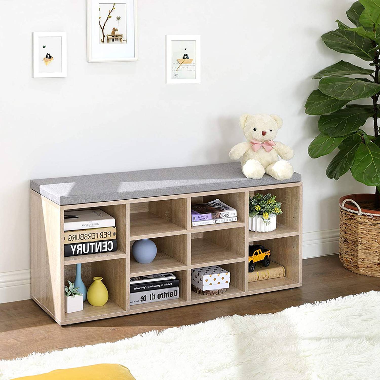 Schuhbank Haysville Eiche Dekor