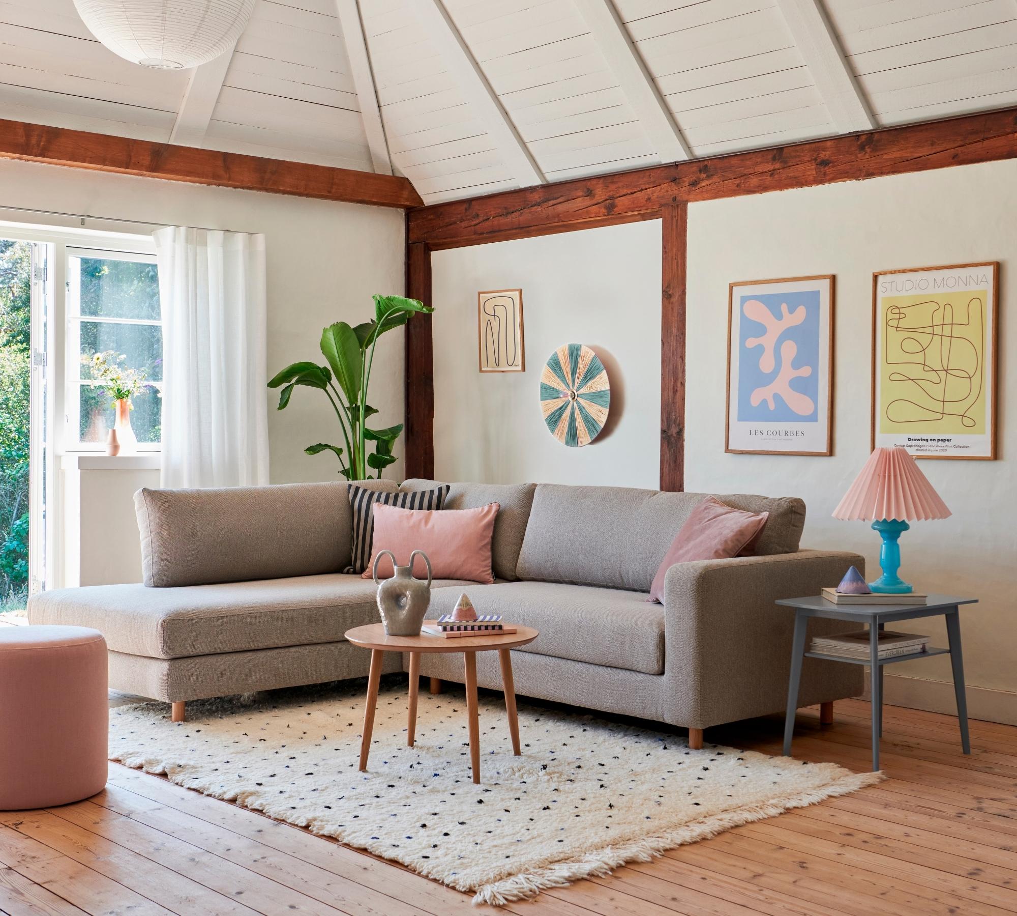Douglas Ecksofa Récamiere Rechts Agnes Brown