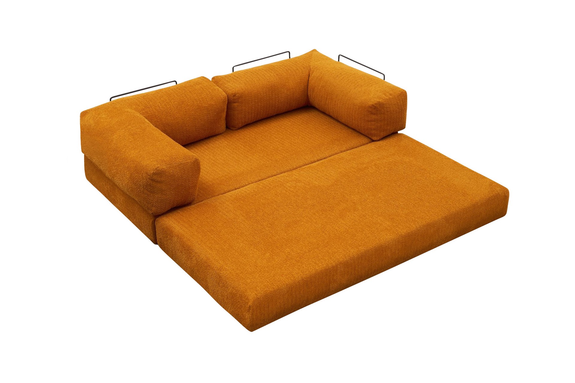 Comfort Schlafsofa 2-Sitzer Orange