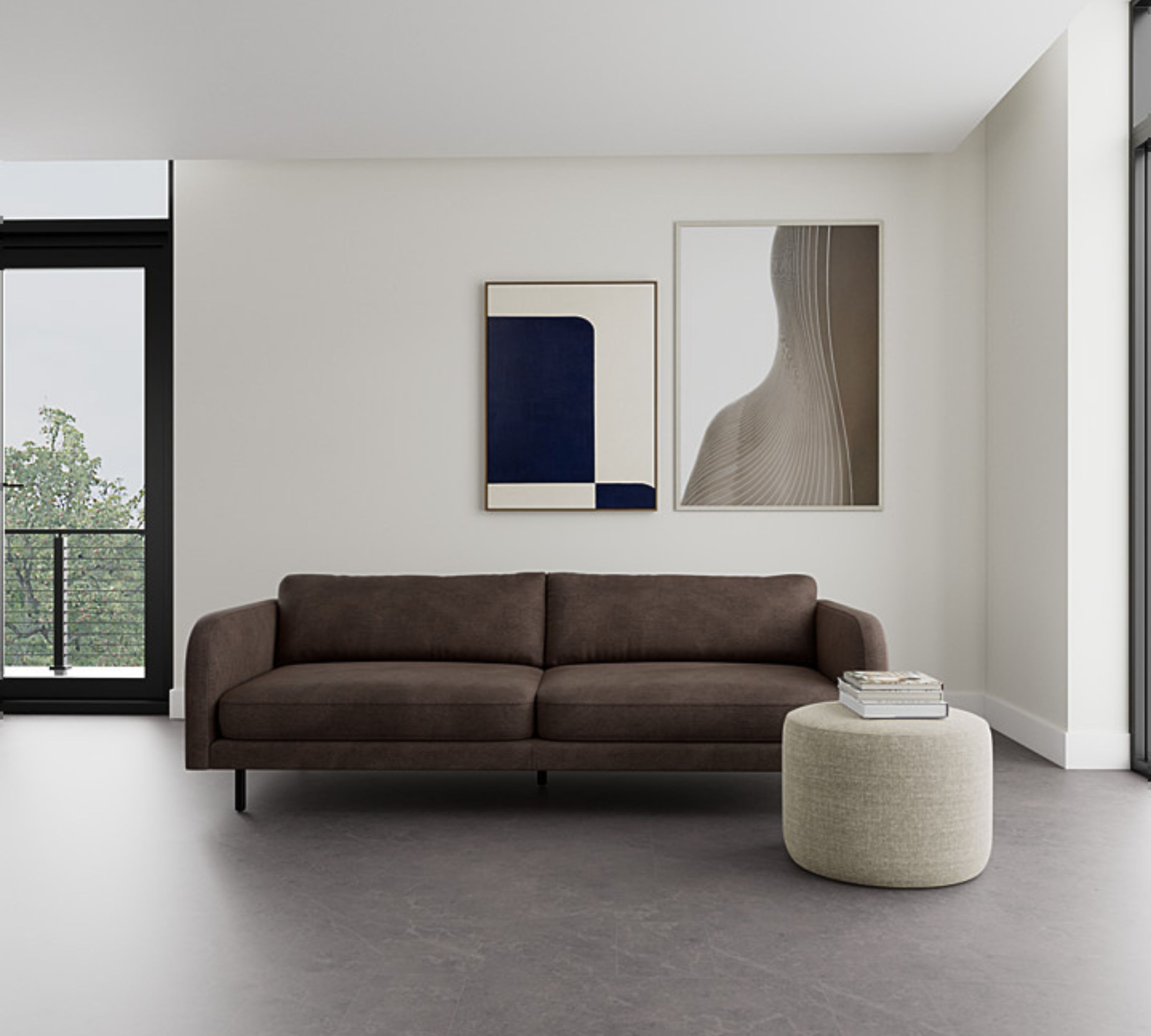 Julia Sofa 3-Sitzer Aulla Cacao