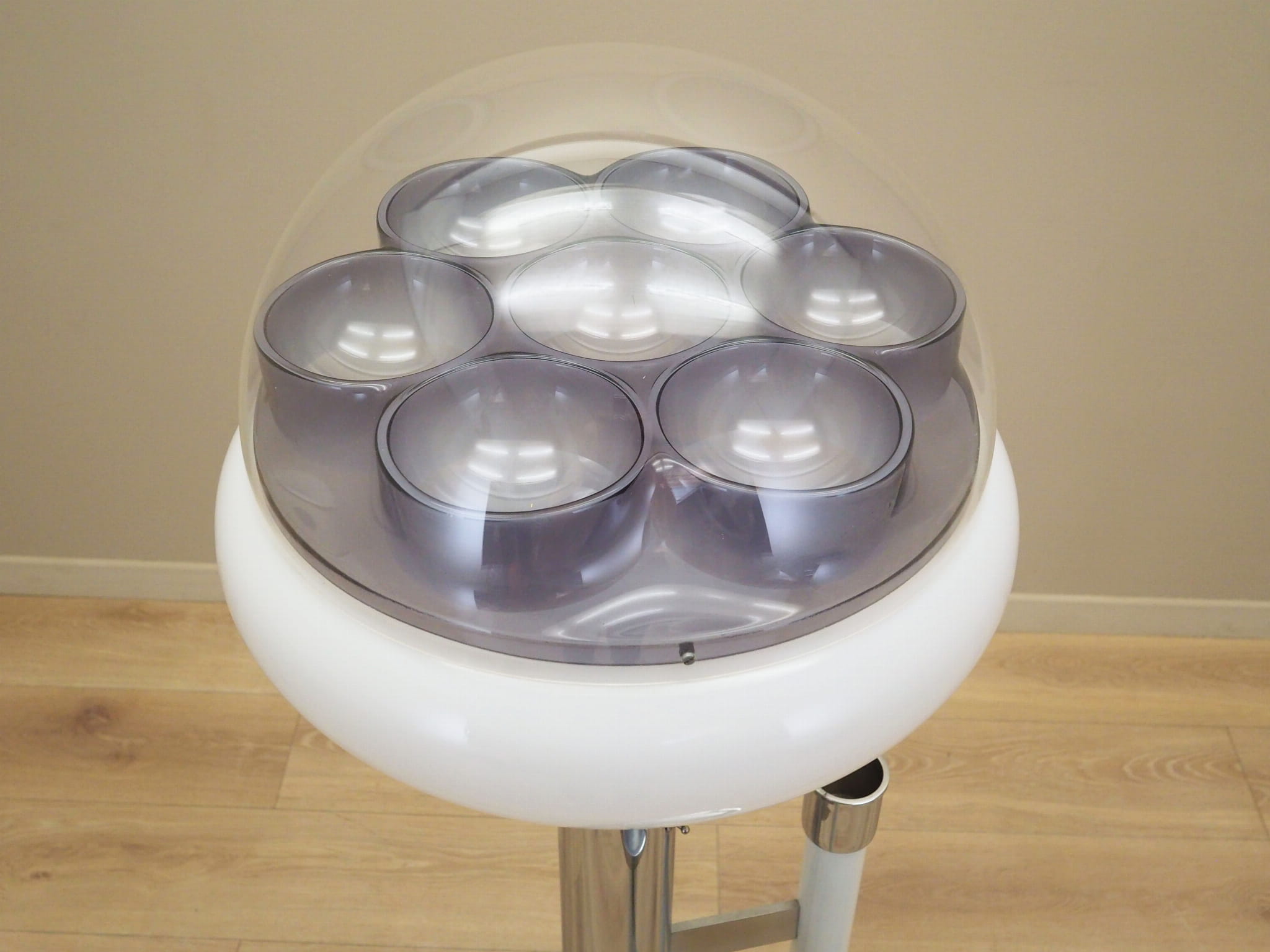 Space Age Stehlampe mit Aschenbecher 1960er Jahre