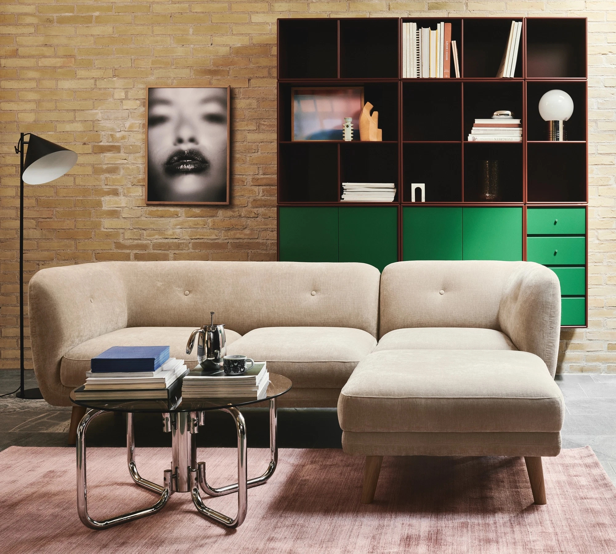 Alfred Modul 2-Sitzer Rechts Planet Grey Green