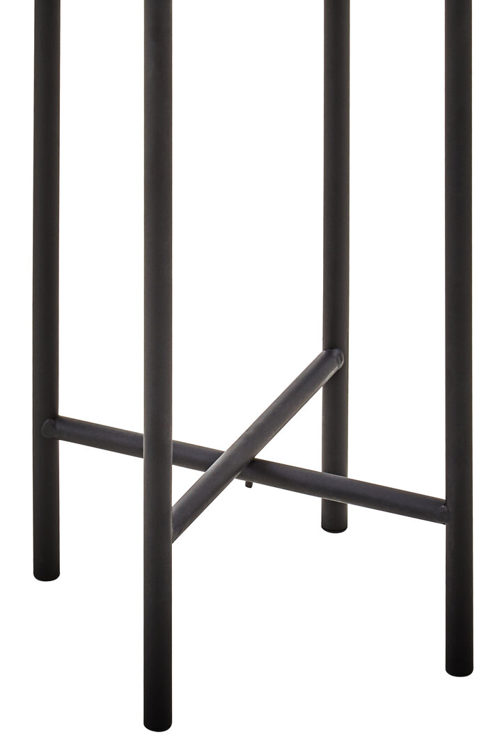 Trosa Kleine Weiß Schwarz Stand Blumentopf
