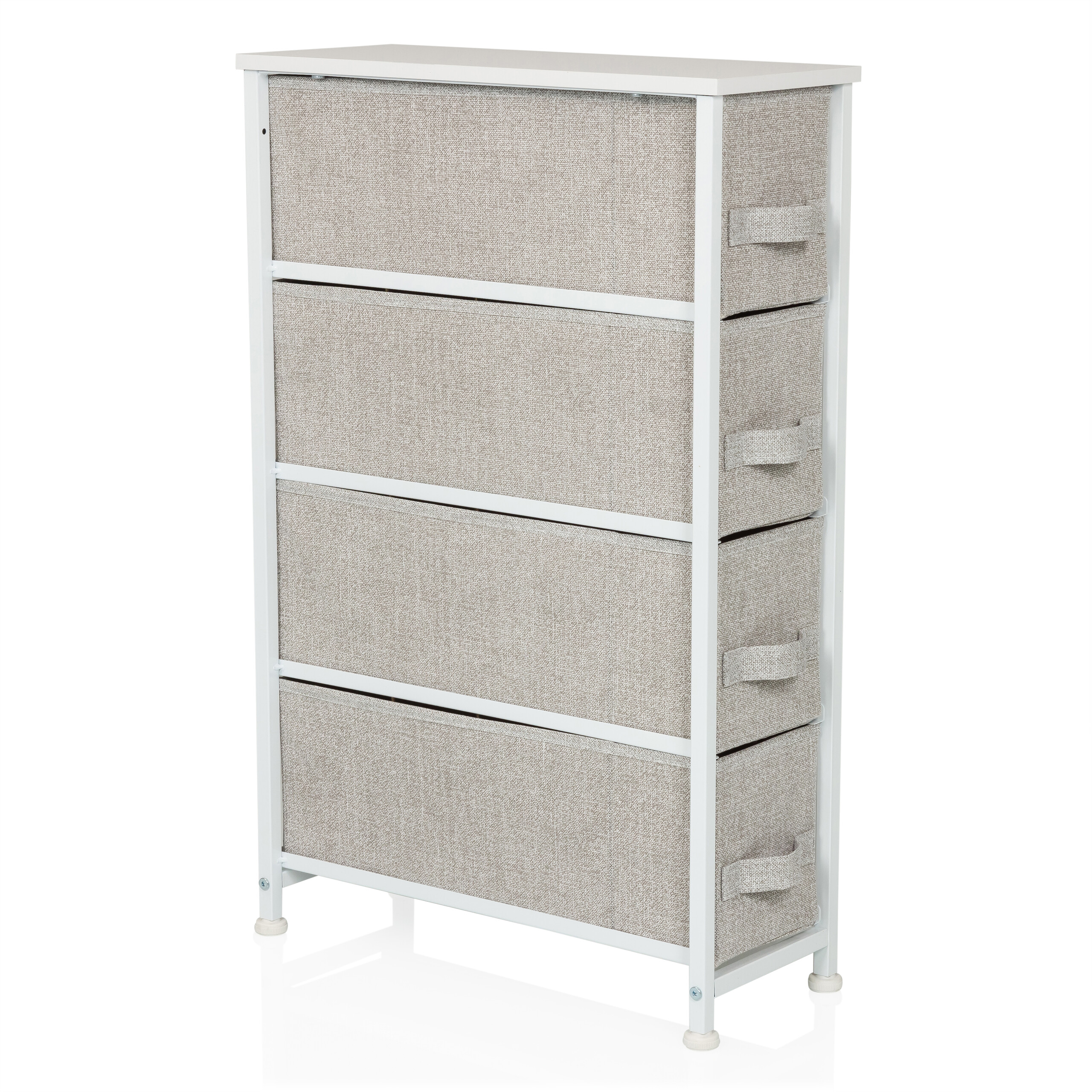 WARDROBE Regal with 4 compartments Gray