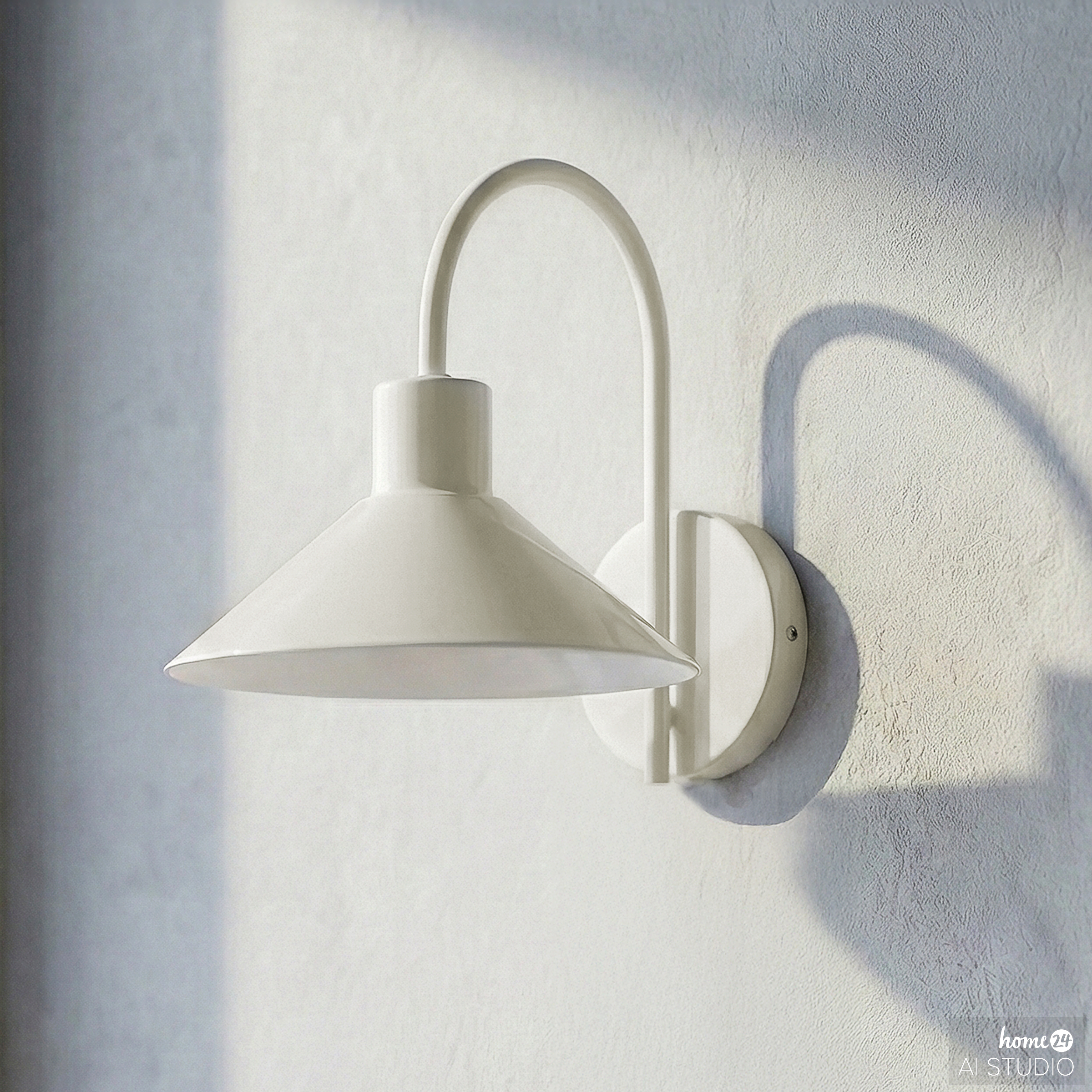 Wandleuchte Corus 1-Flammig Eisen Beige