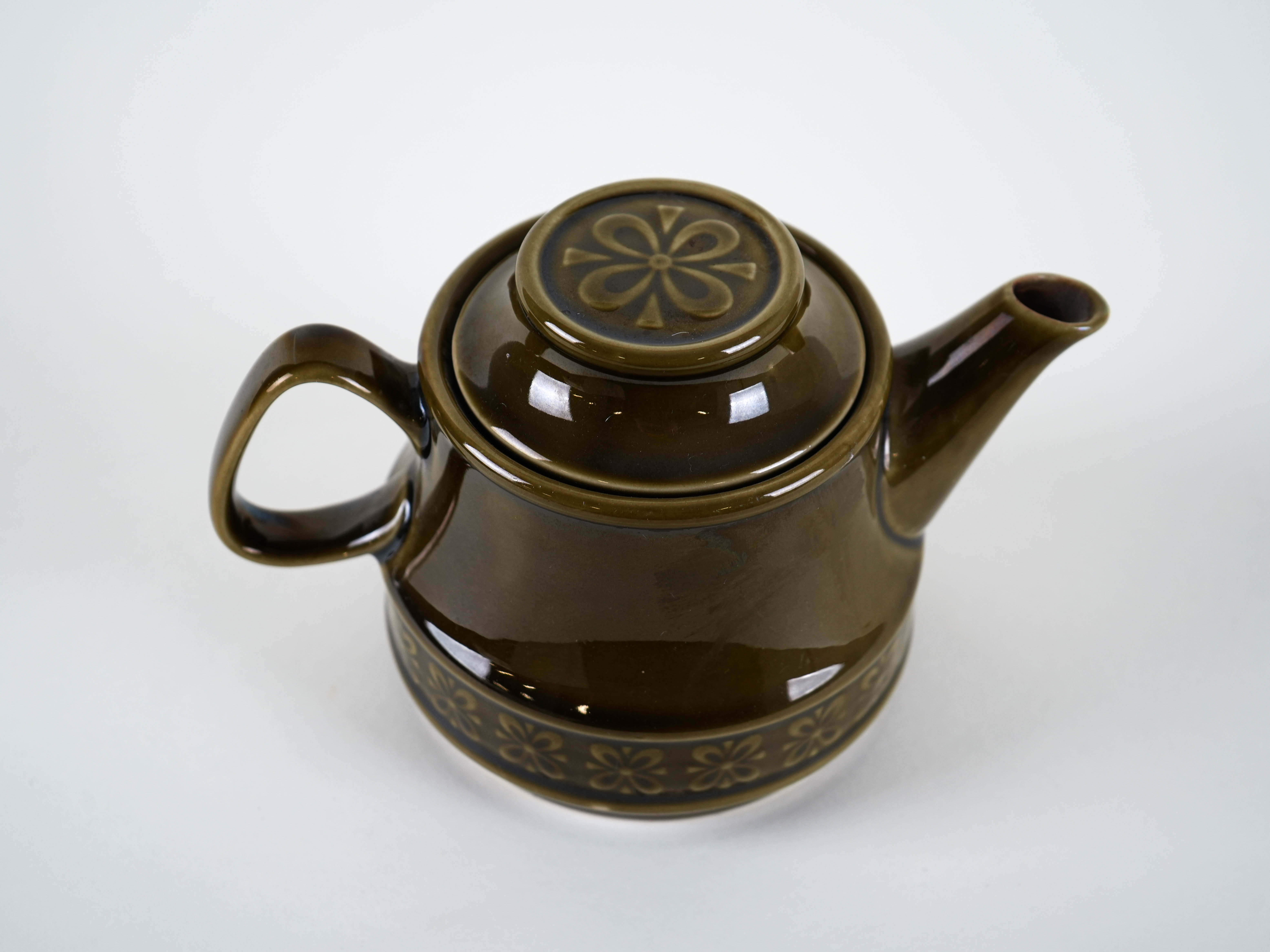 Ceramic teapot 1980s made in Poland
