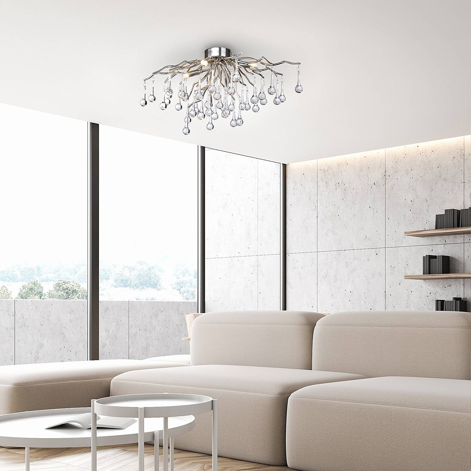 Icicle Deckenleuchte Aluminium Stahl 4-flammig