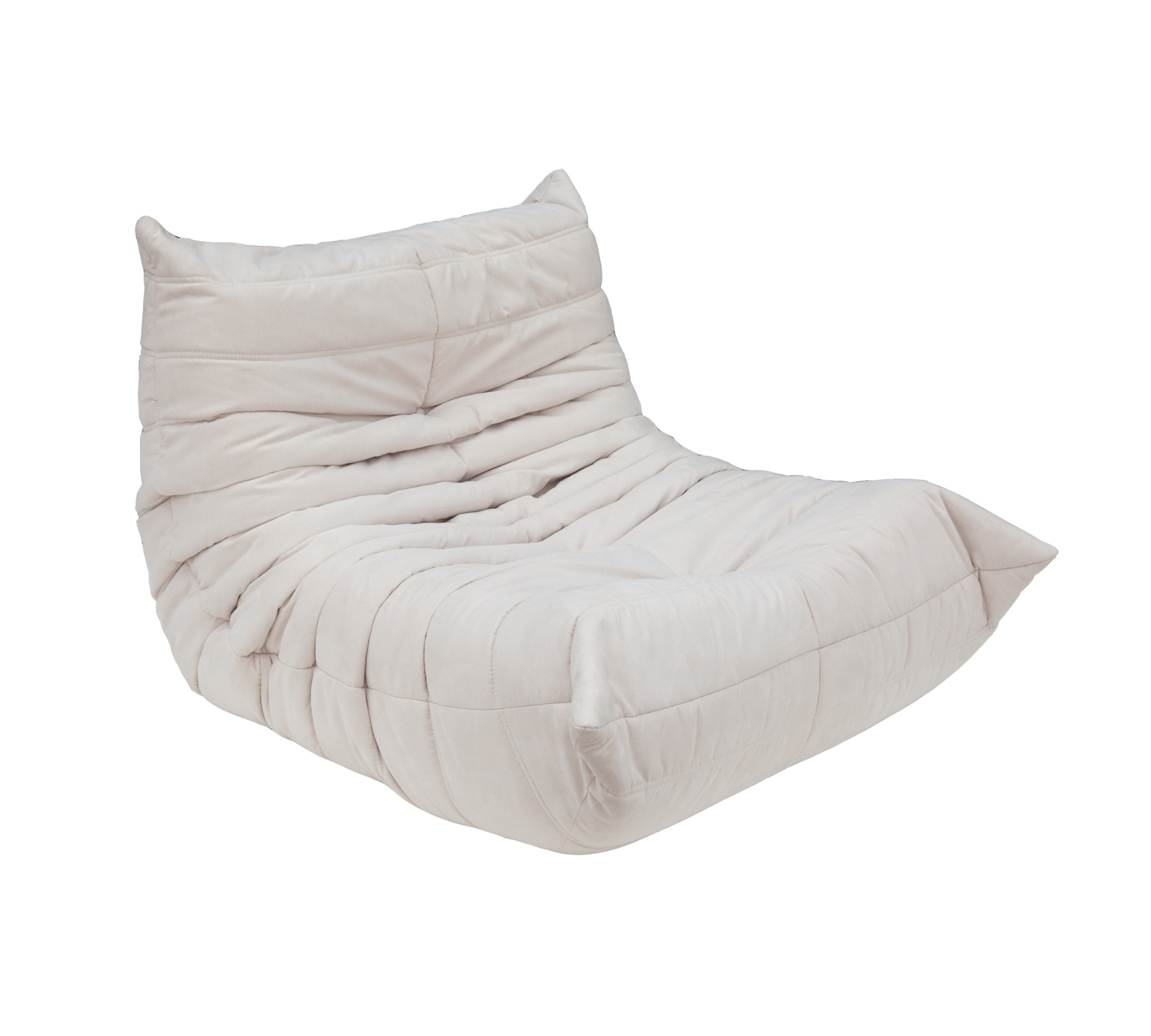 Togo Sessel und Ottoman Set Textil Off-White