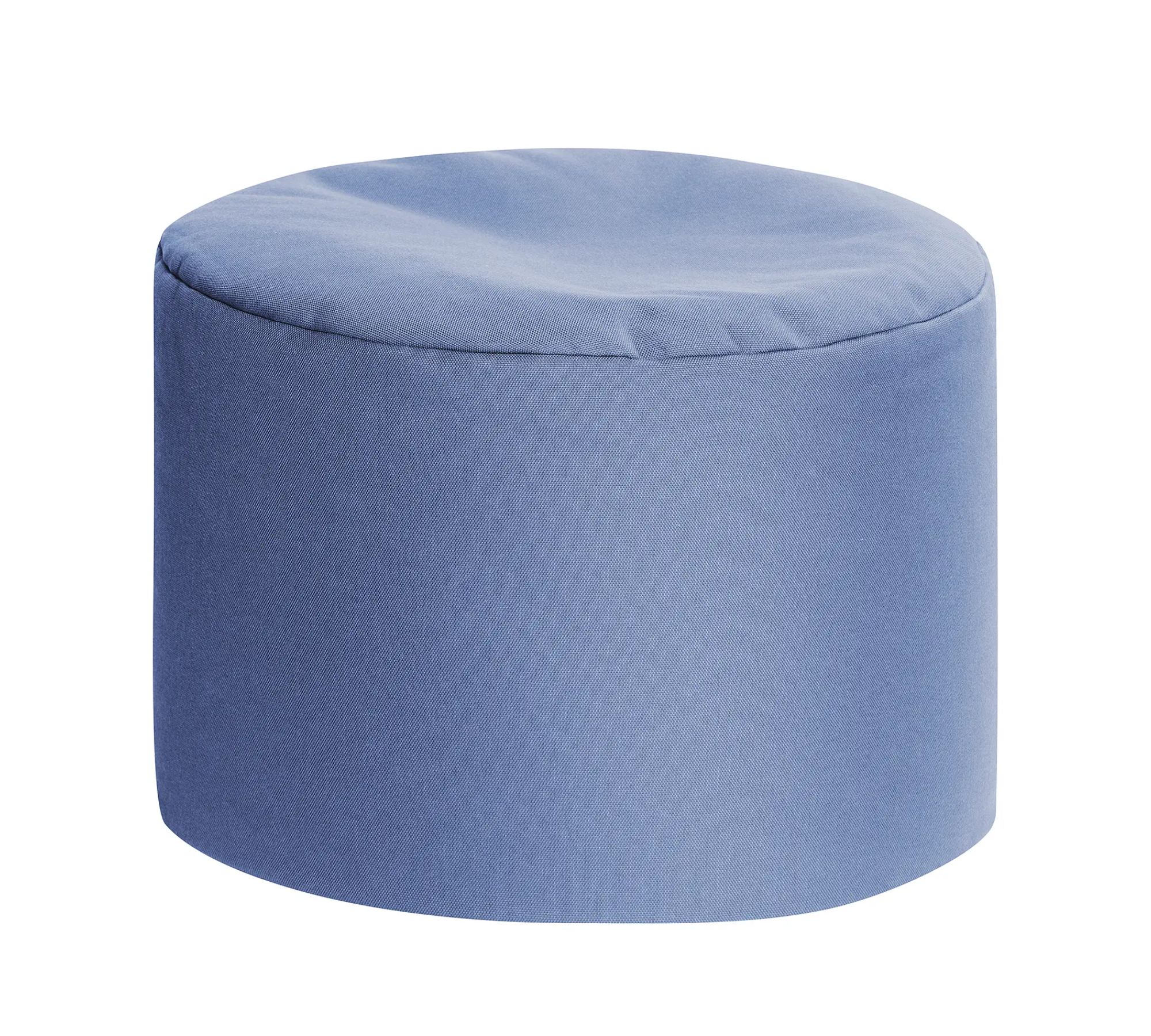 Pouf Dralonfaser Perlenfüllung Blau