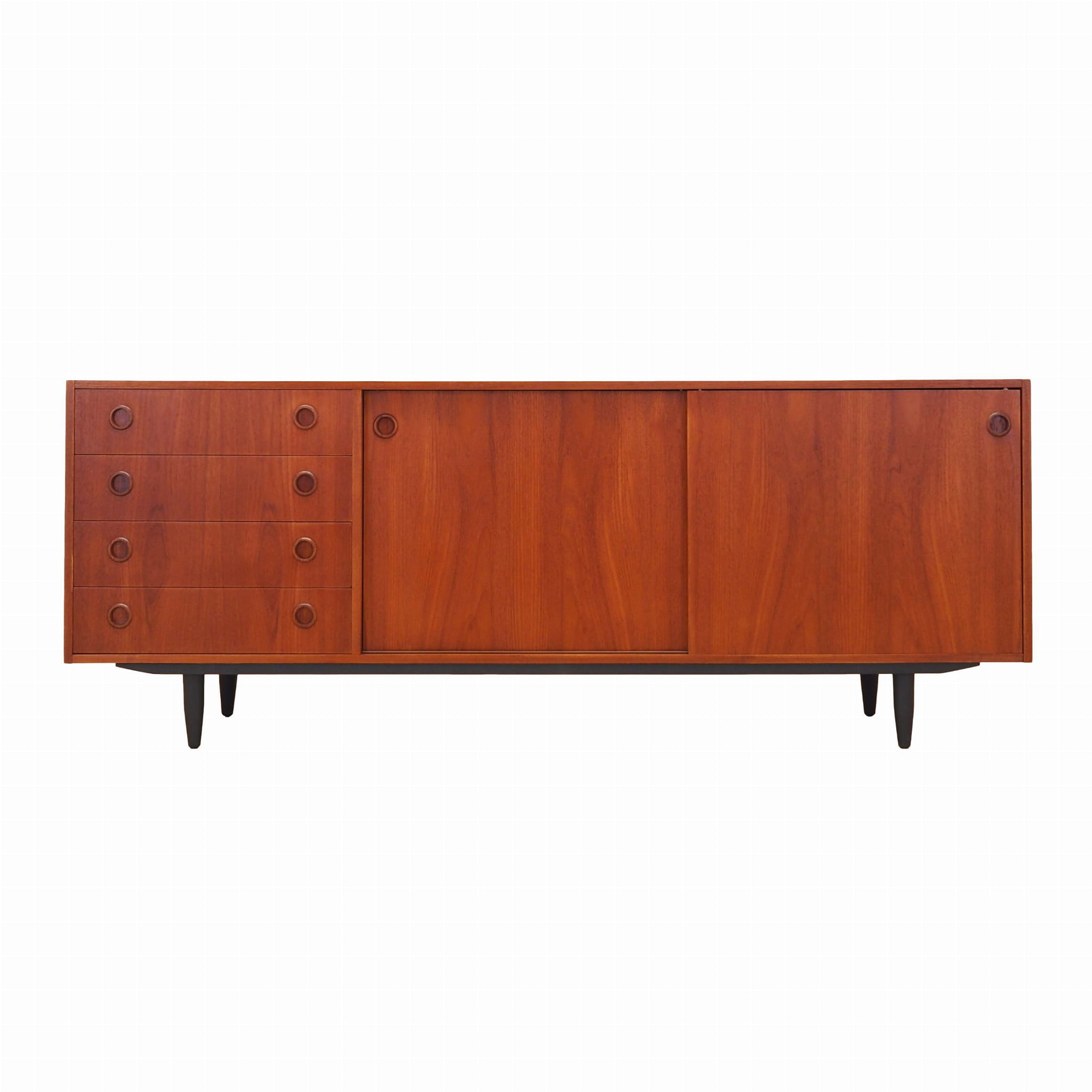 Vintage Sideboard Teakholz Braun 1970er Jahre