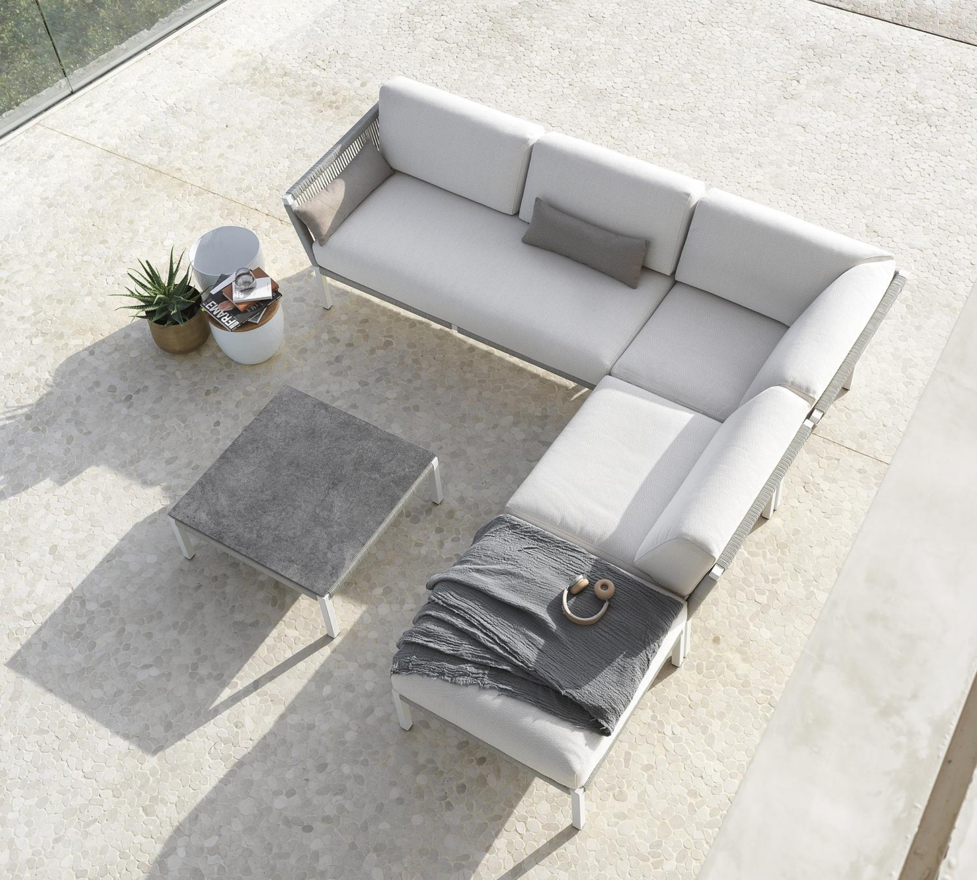 Club Garten Lounge-Set Medium Grau