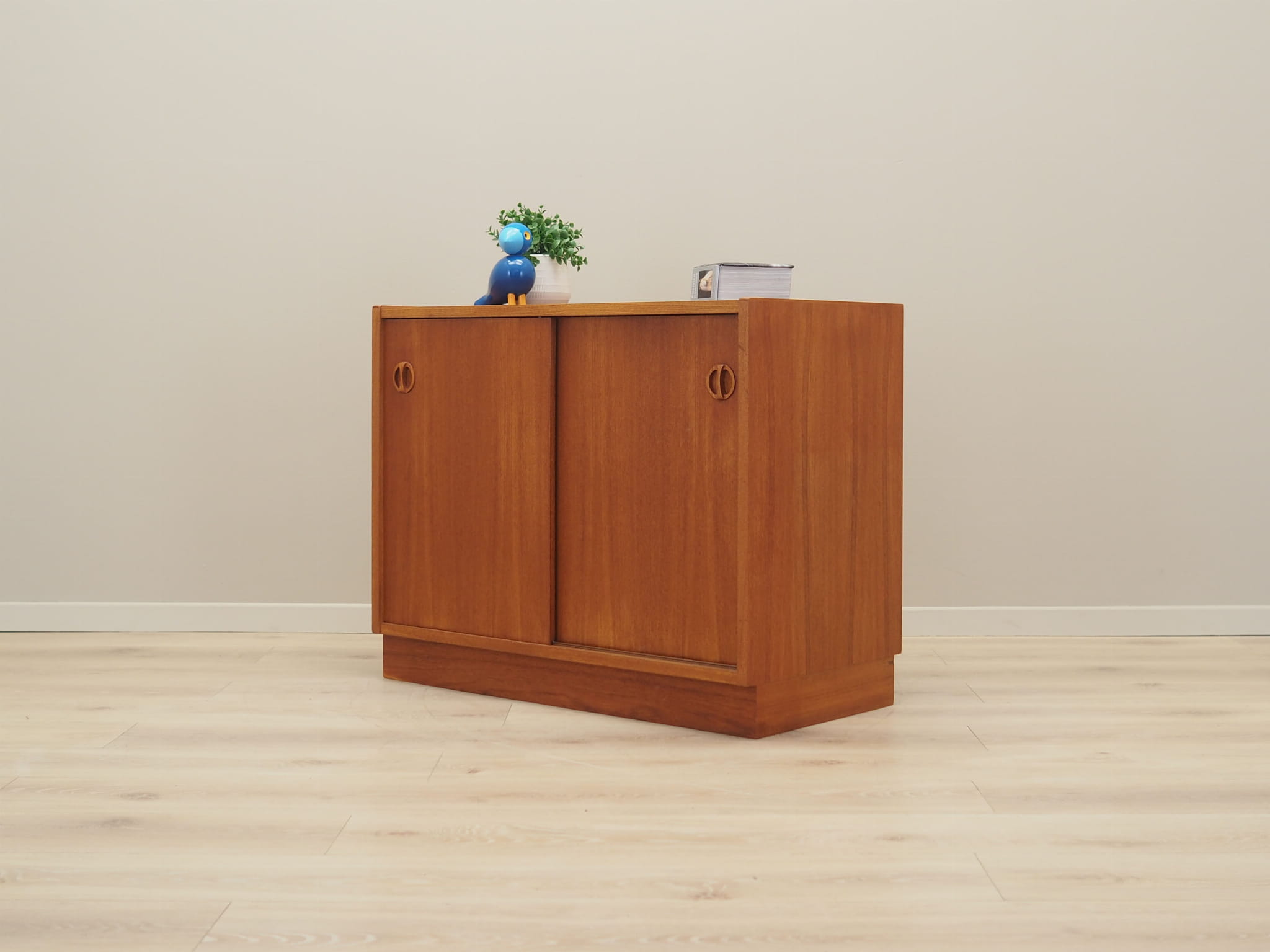 Vintage Cabinet Teak Wood Brown 1970s