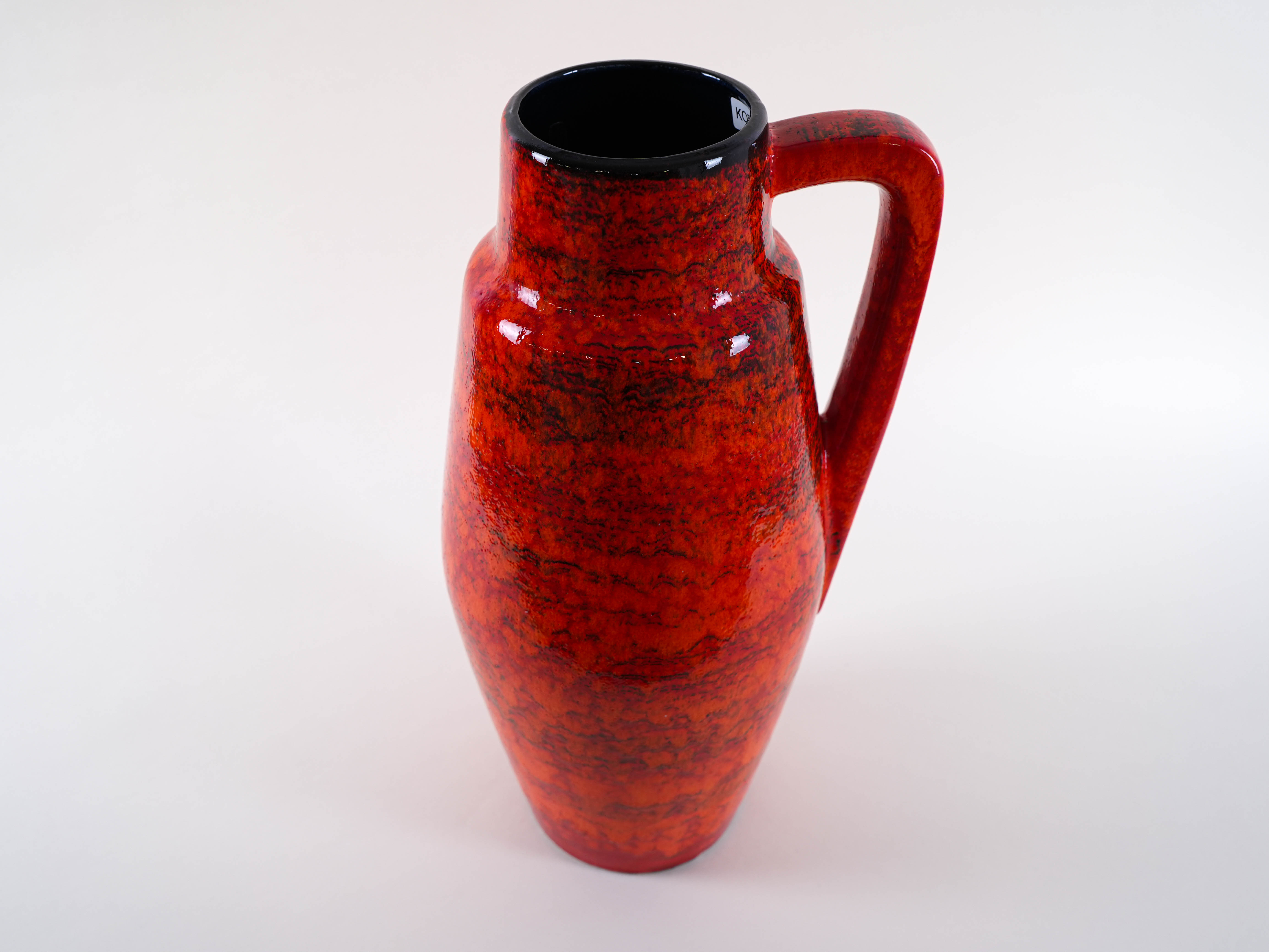 Ceramic Vase Red 1960s