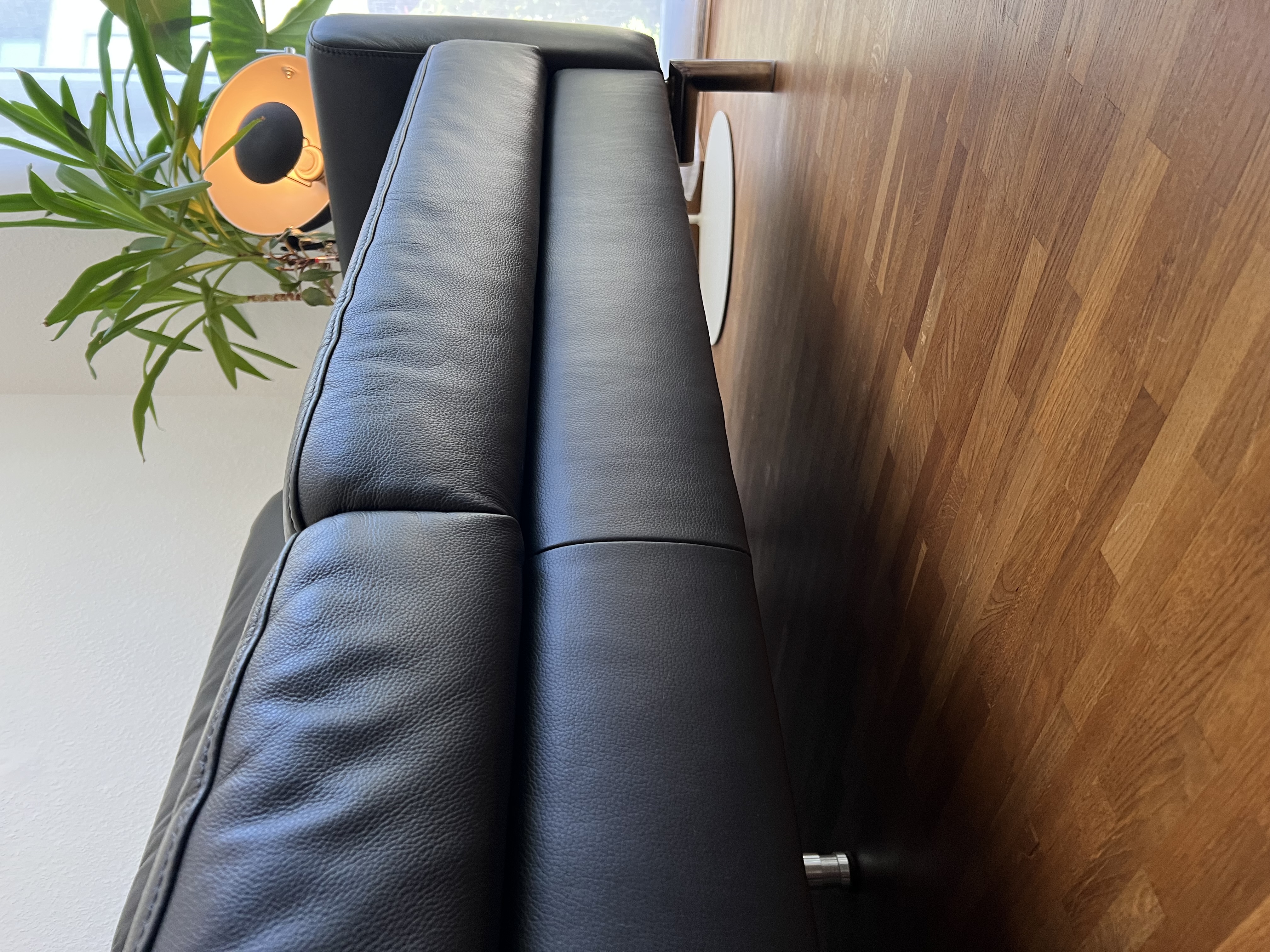 Alexx 2-Sitzer Sofa Leder Schwarz