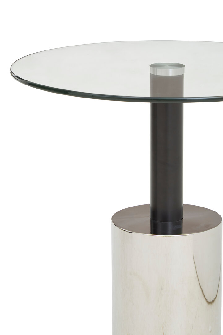 Oria Side Table Stainless Steel Iron Silver