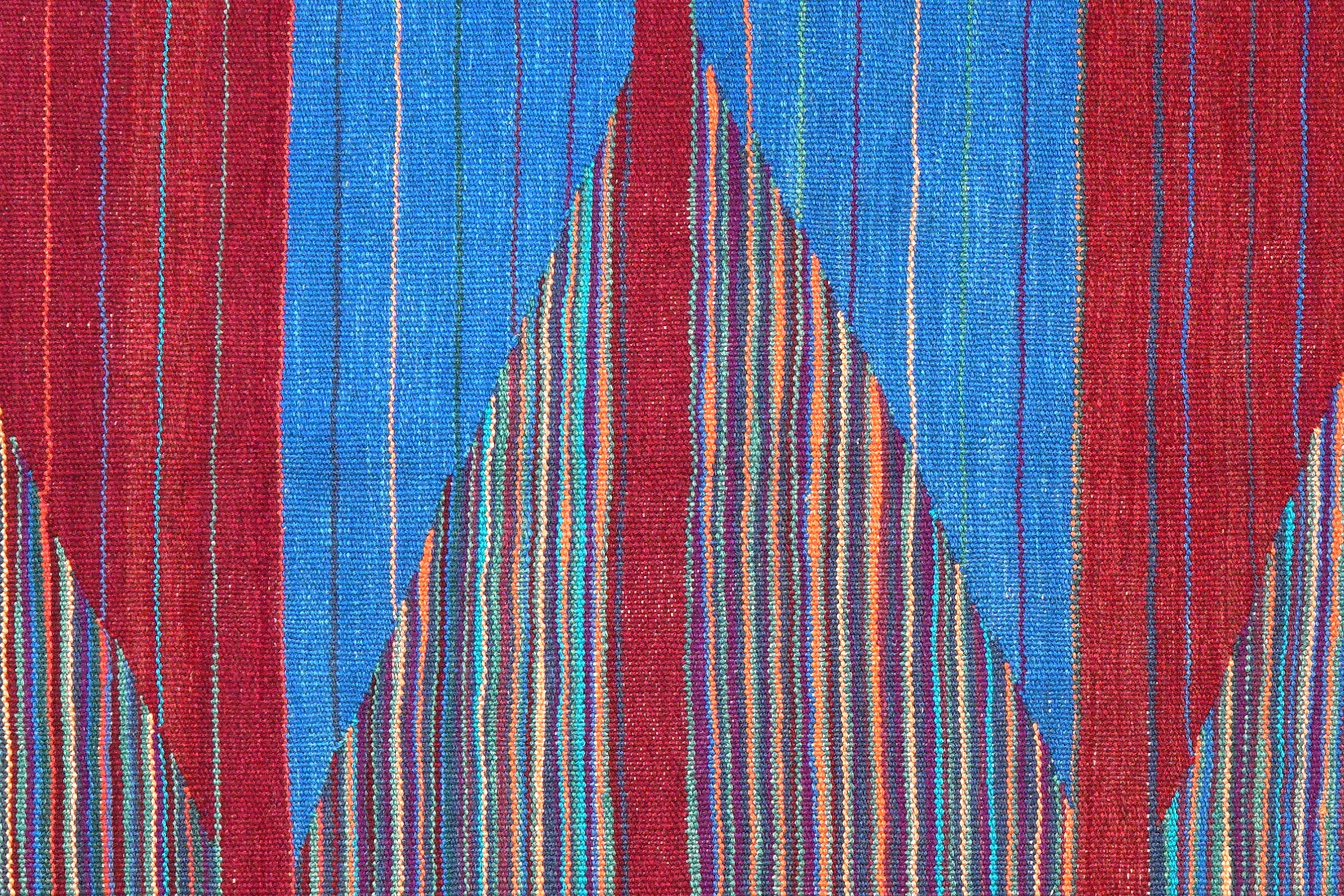 Kilim Gashgai Teppich Rot Blau
