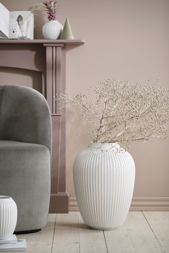 Hammershøi Vase Keramik Weiß