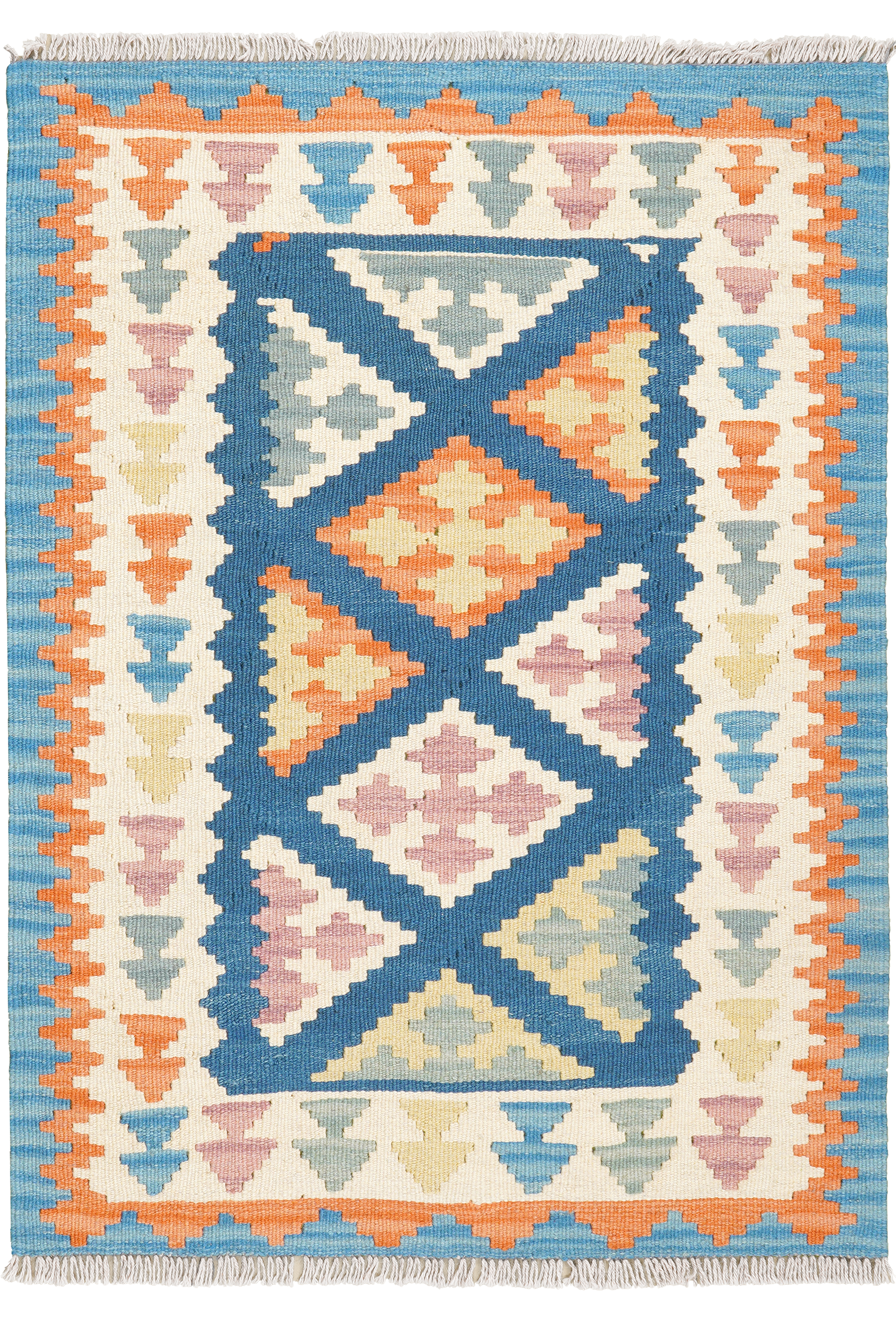 Carpet Kashkai Wool Blue