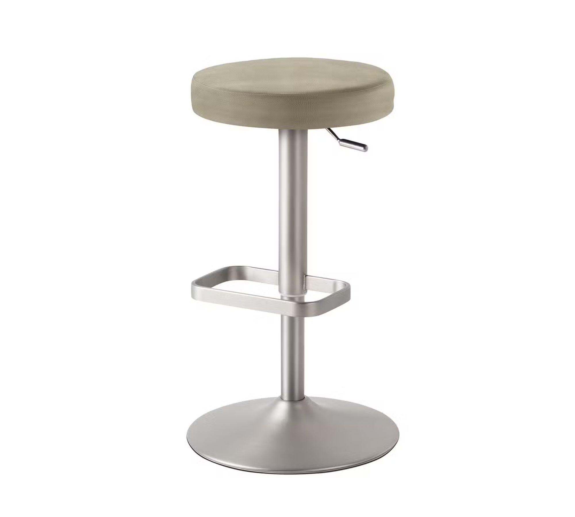 Barhocker Stahl Verchromt Taupe