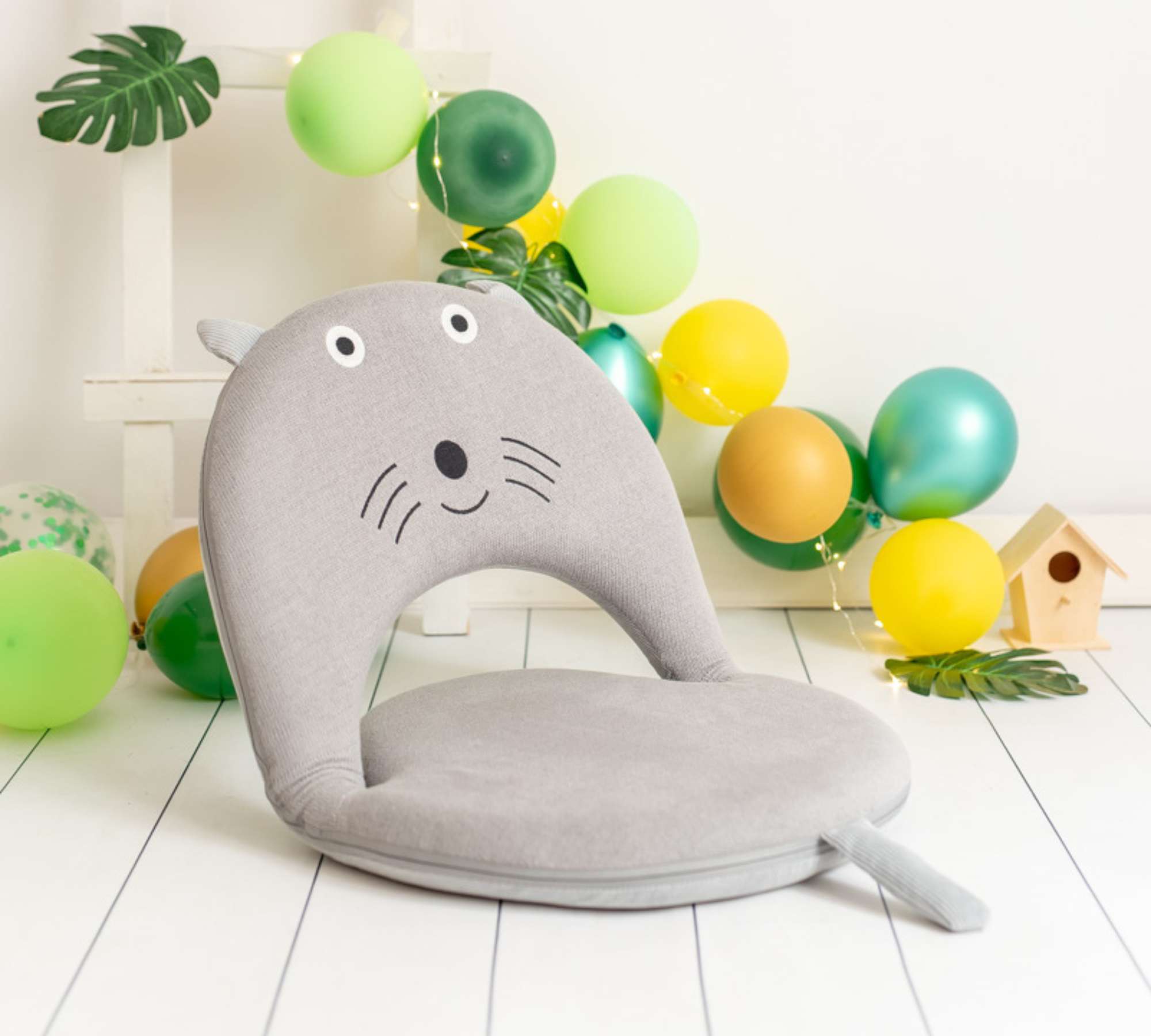 Mouse Child seat Cotton Metal Grey