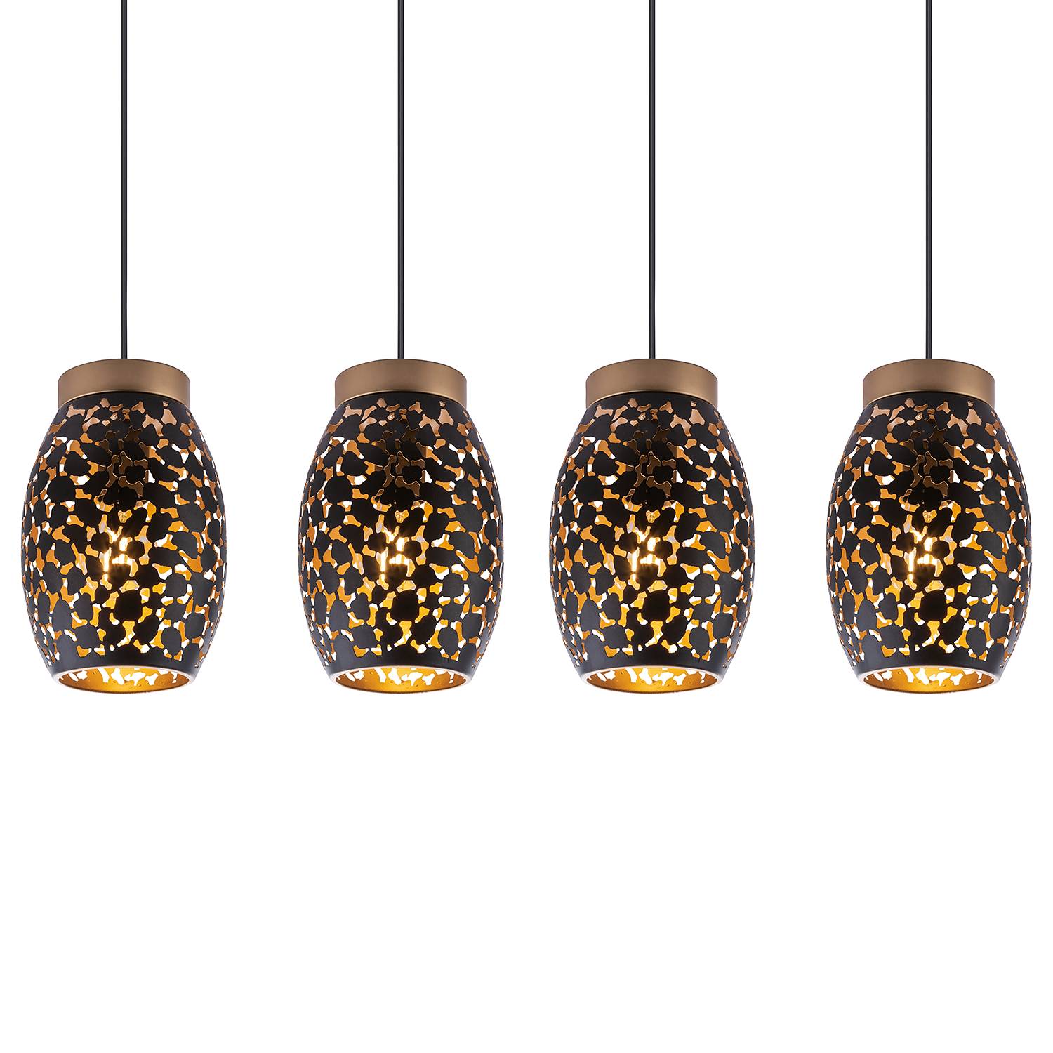 4-Flame pendant lamp Narri Iron