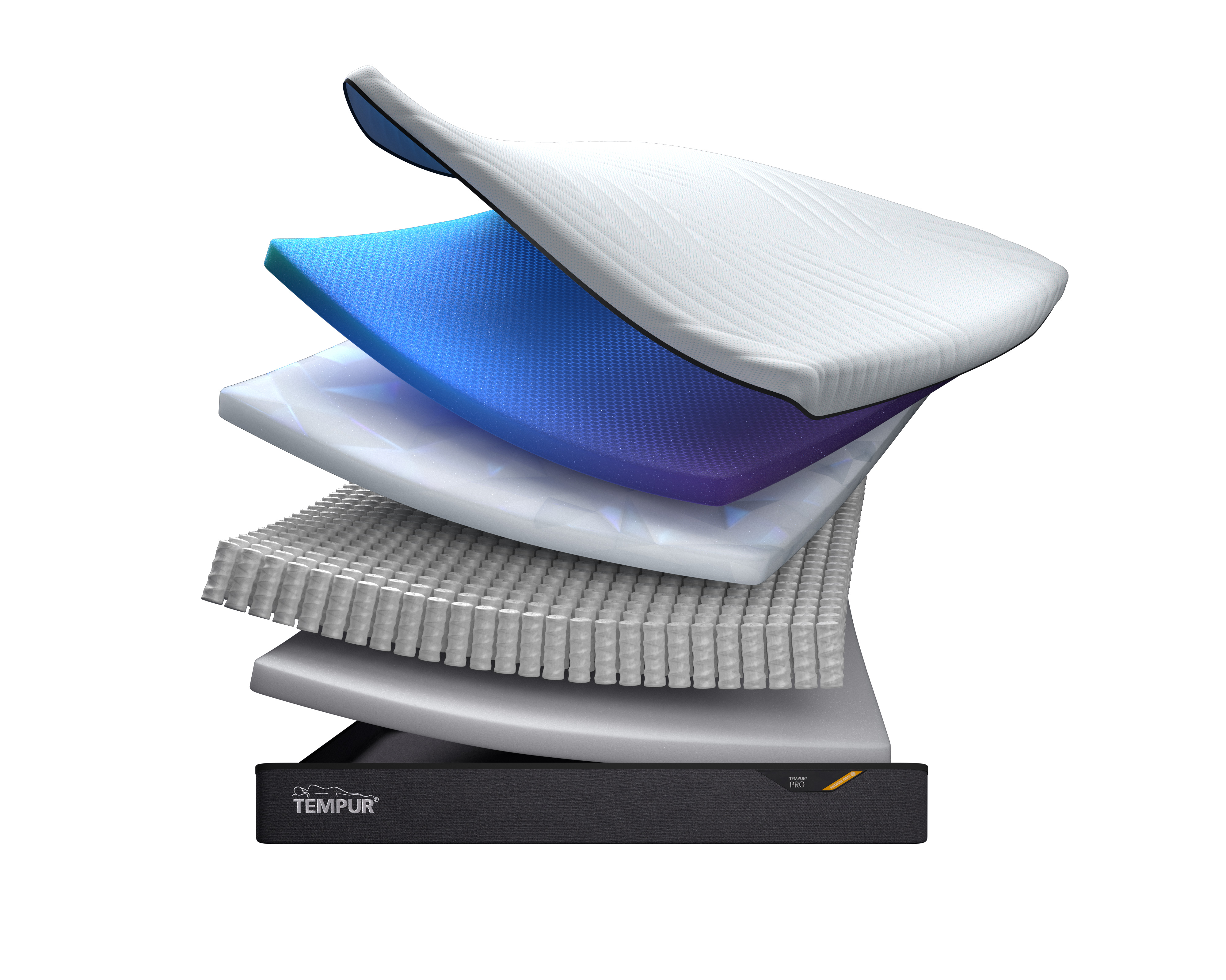 PRO® CoolQuilt Mattress 23cm Medium Firm Hybrid 100cm W