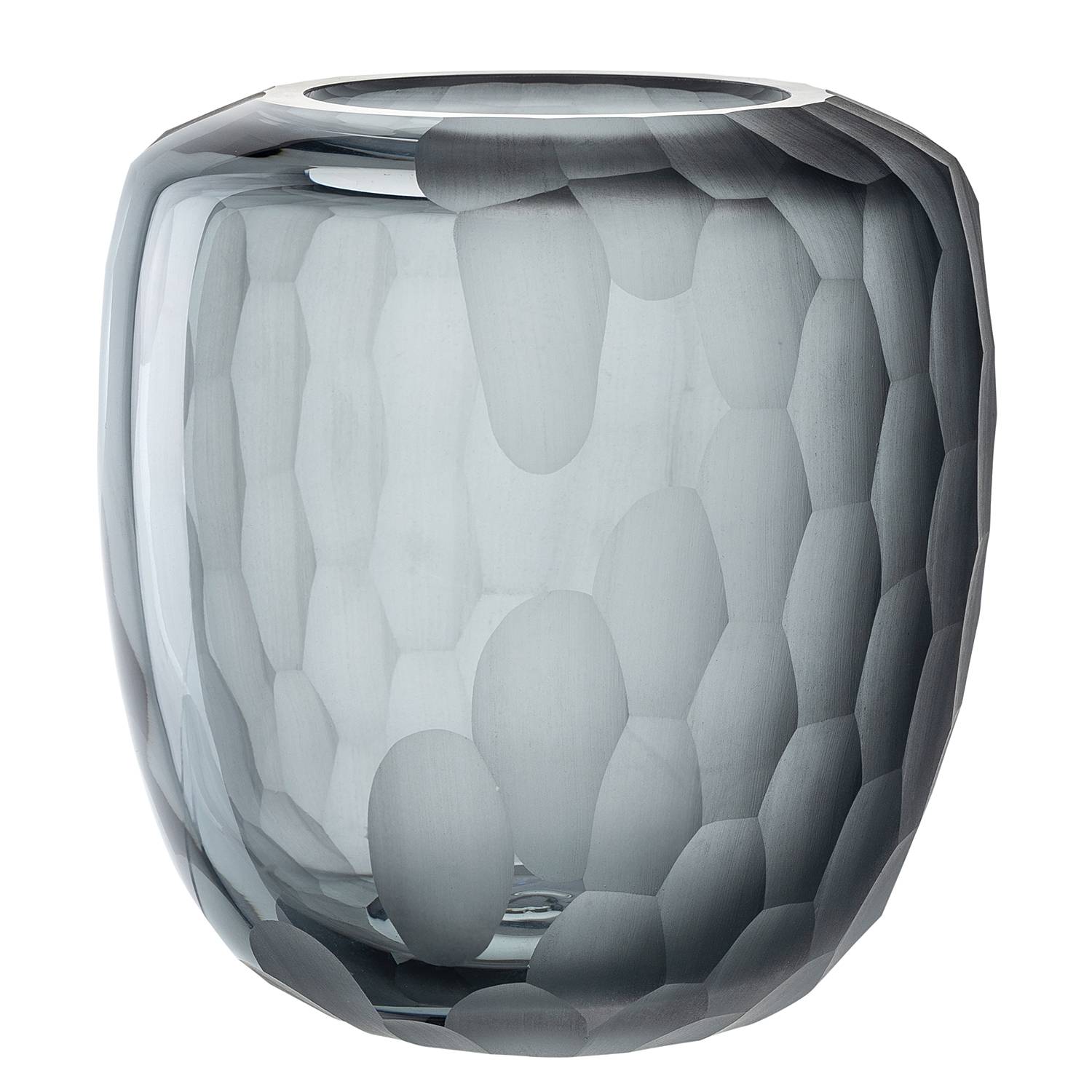 Vase Bellagio 17,5 cm Farbglas Anthrazit