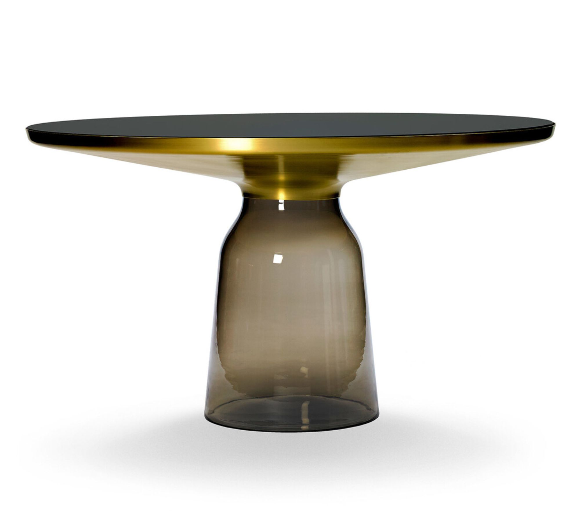 Bell Esstisch Glas Messing Anthrazit
