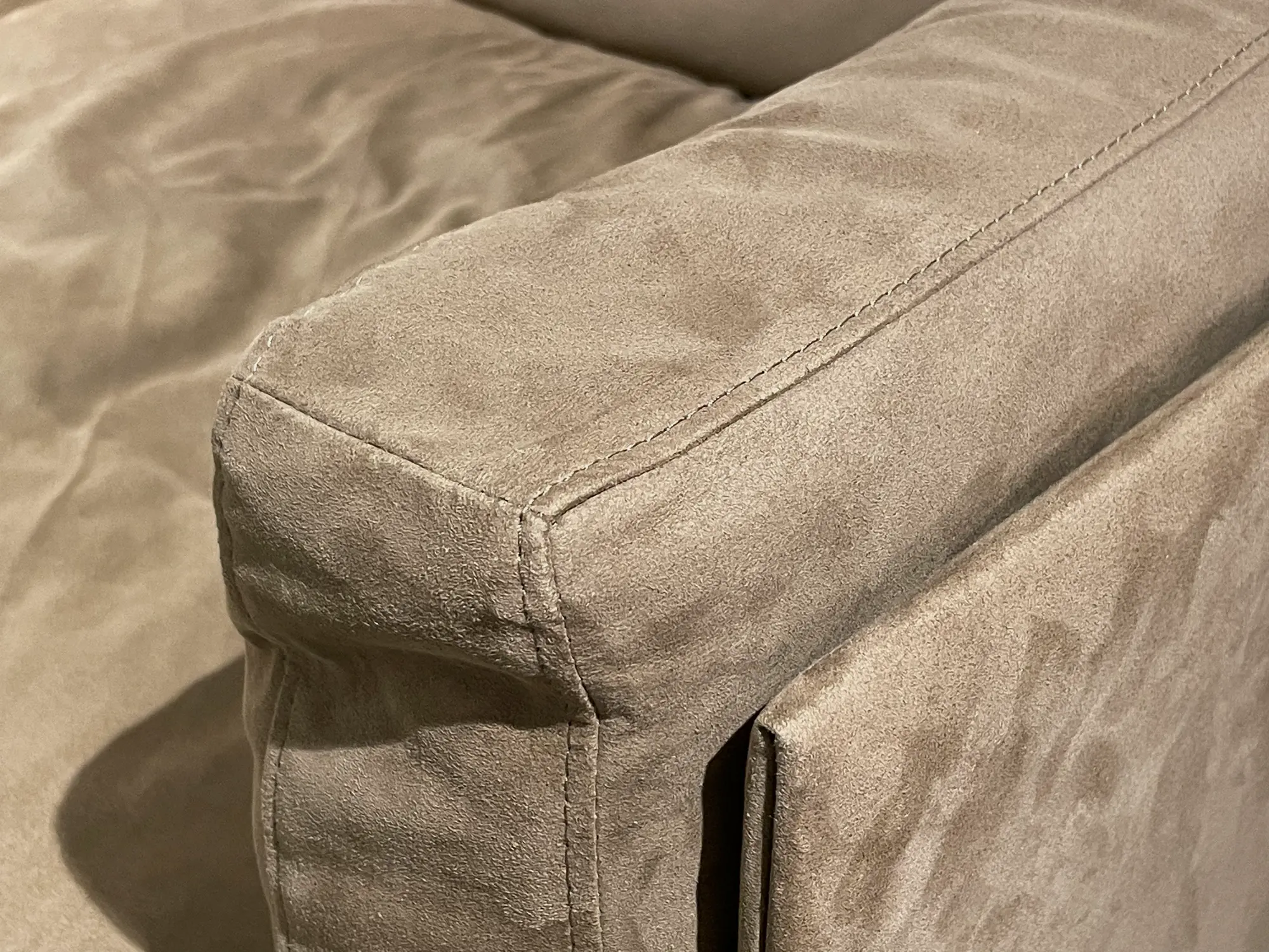 8 Sofa 2-Sitzer Textil Metall Braun