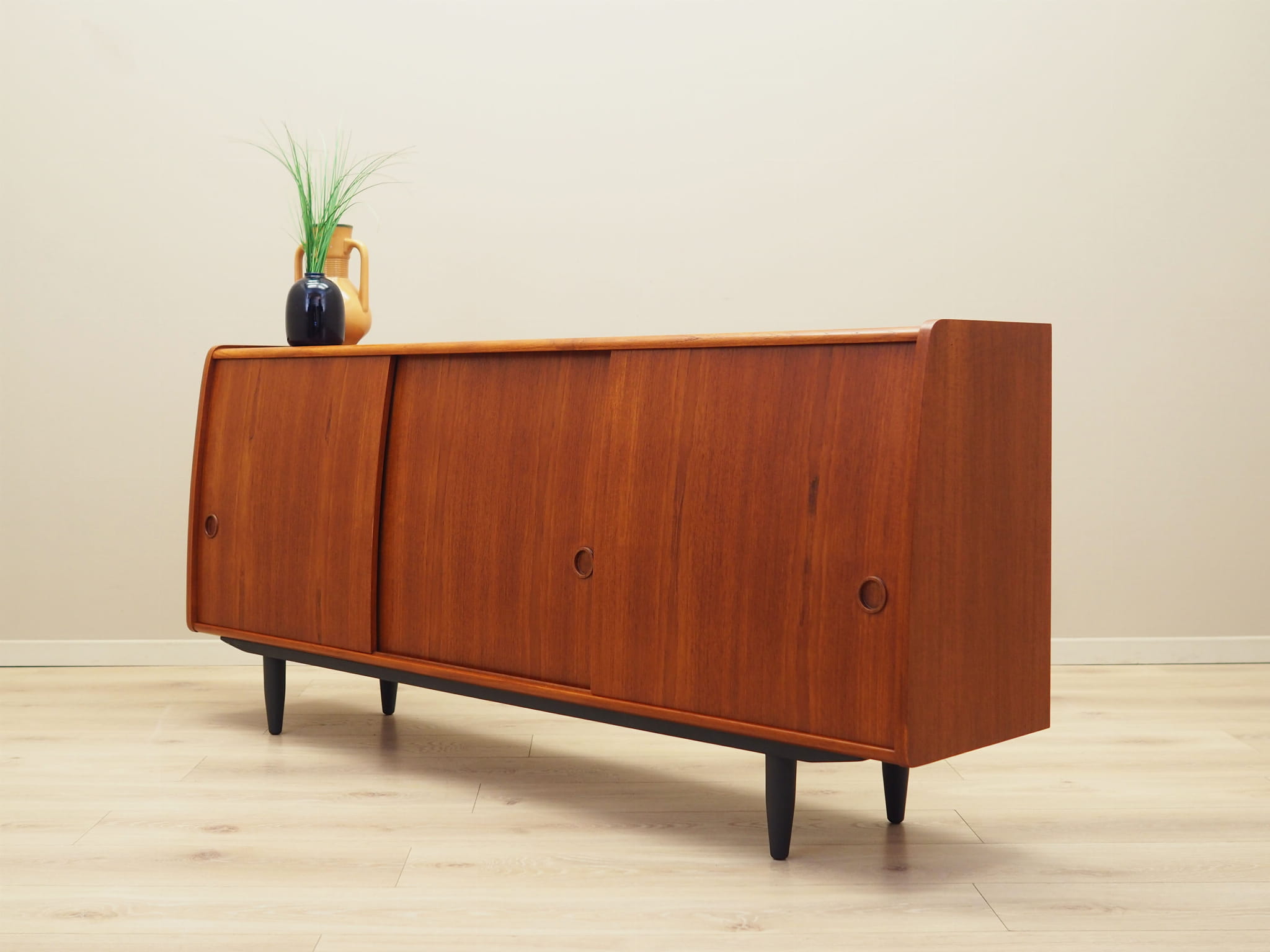 Vintage Sideboard Teakholz Braun 1970er Jahre