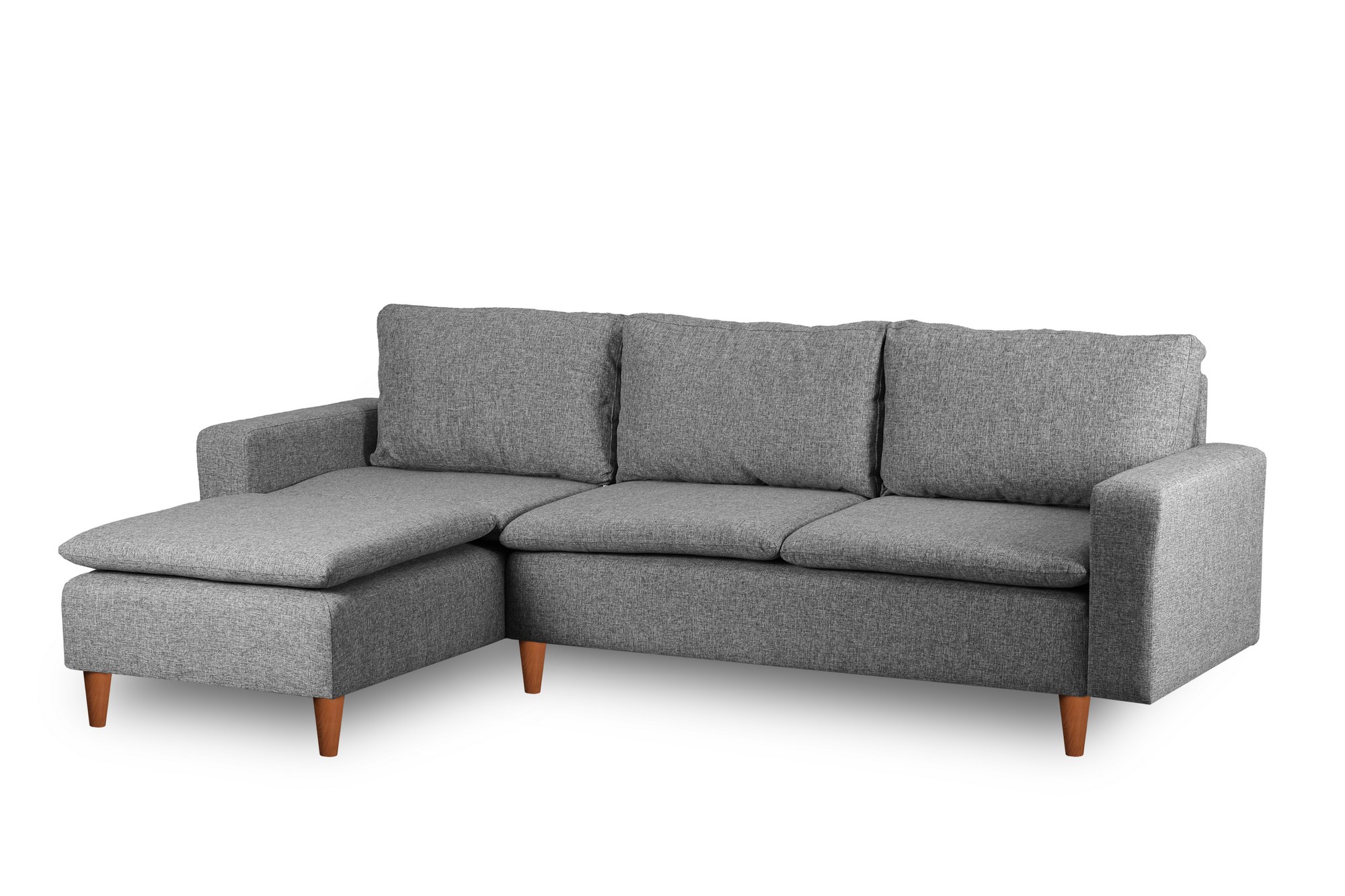 Lungo Ecksofa Hellgrau