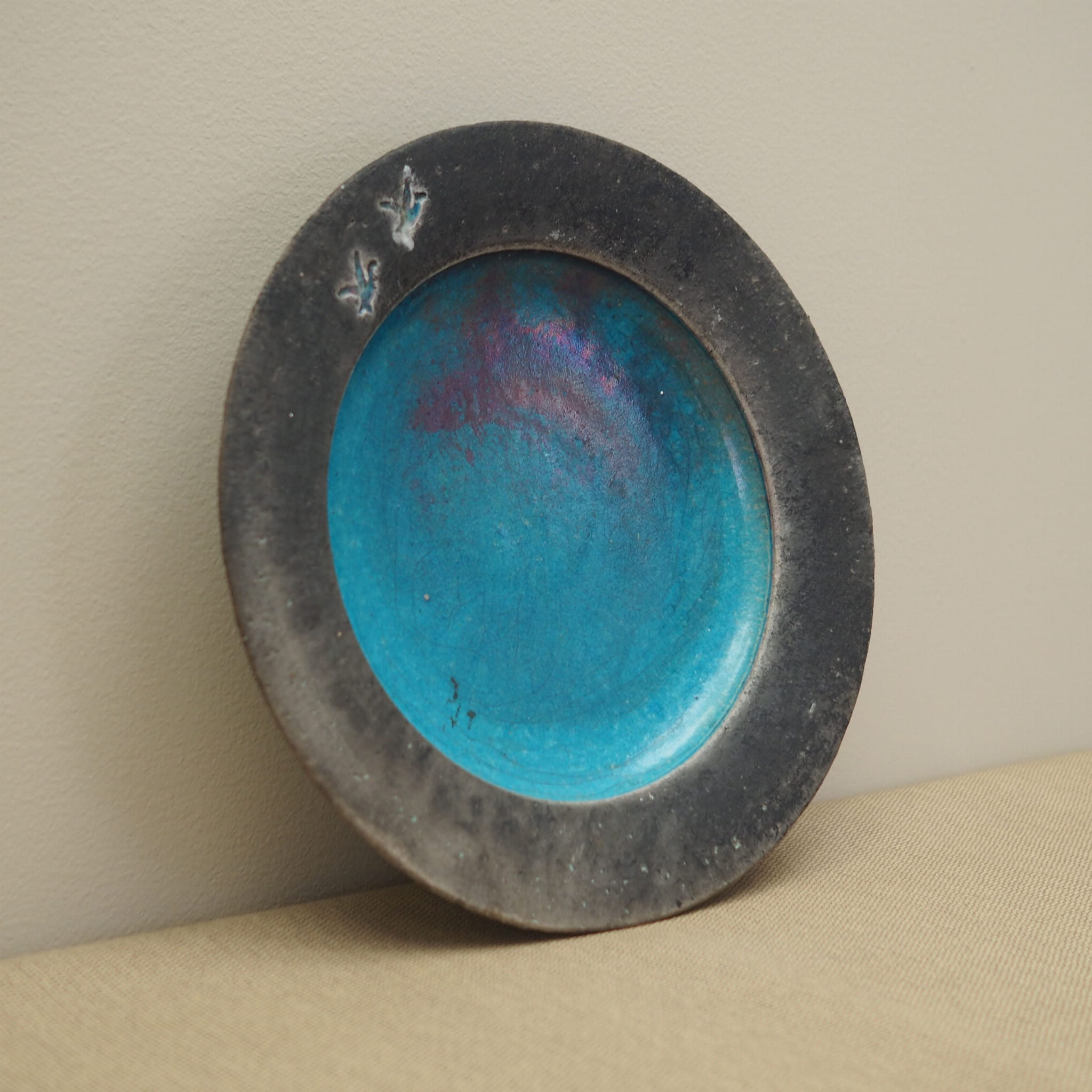 Plate Ceramic Multicolored 1960s