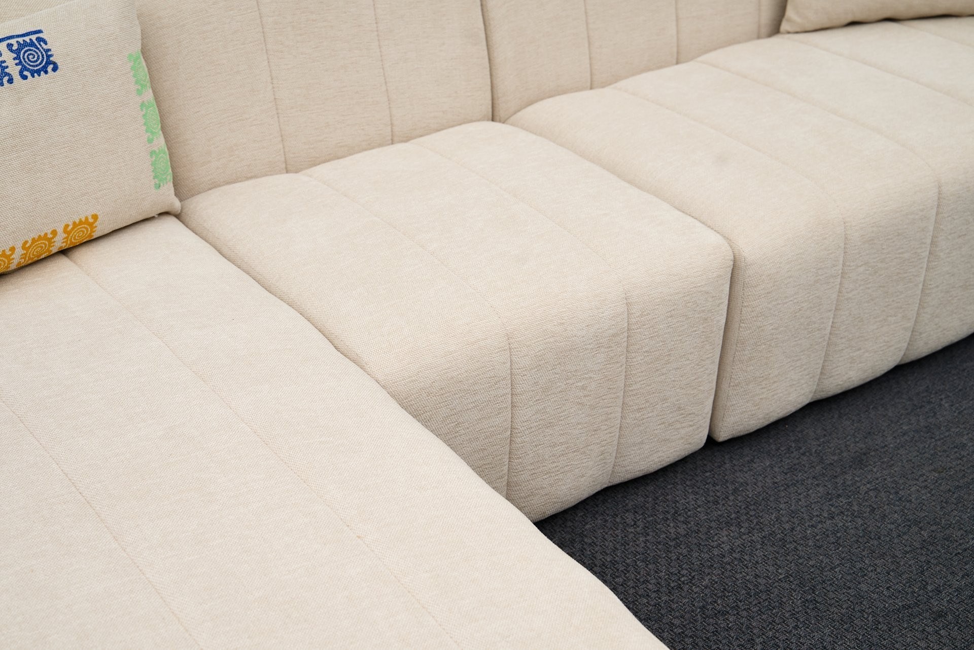 Beyza Sofa Récamiere Links Creme