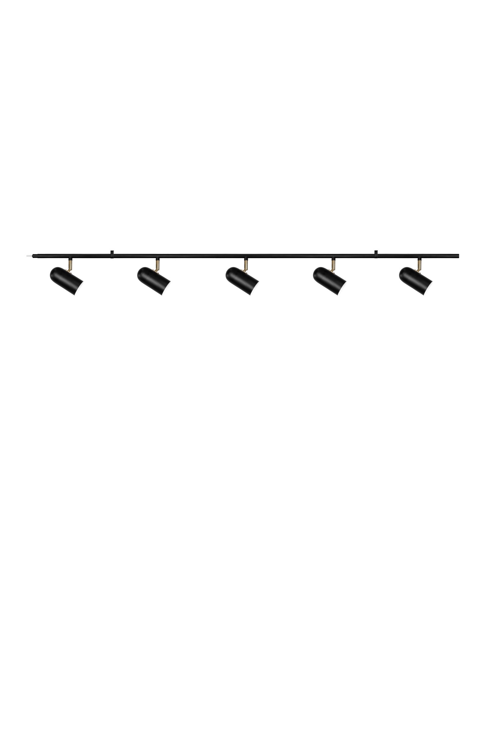 Swan Lampada da soffitto a 5 luci nero